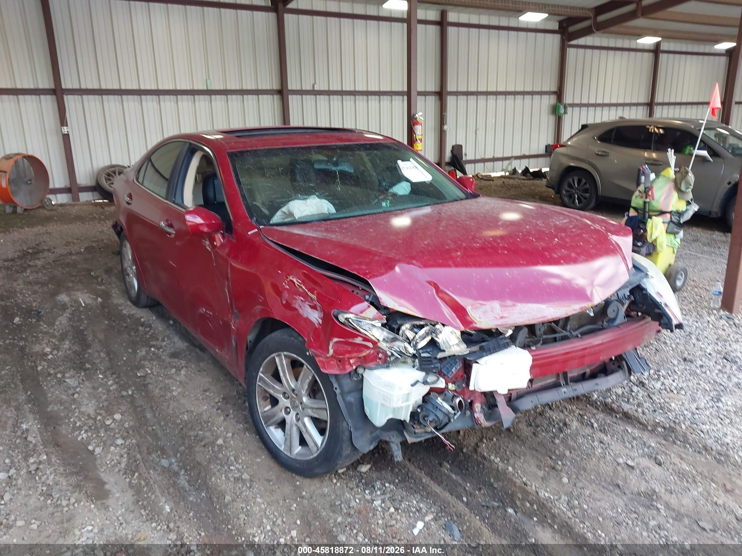 2009 Lexus Es 350 Красный vin: JTHBJ46G992336585