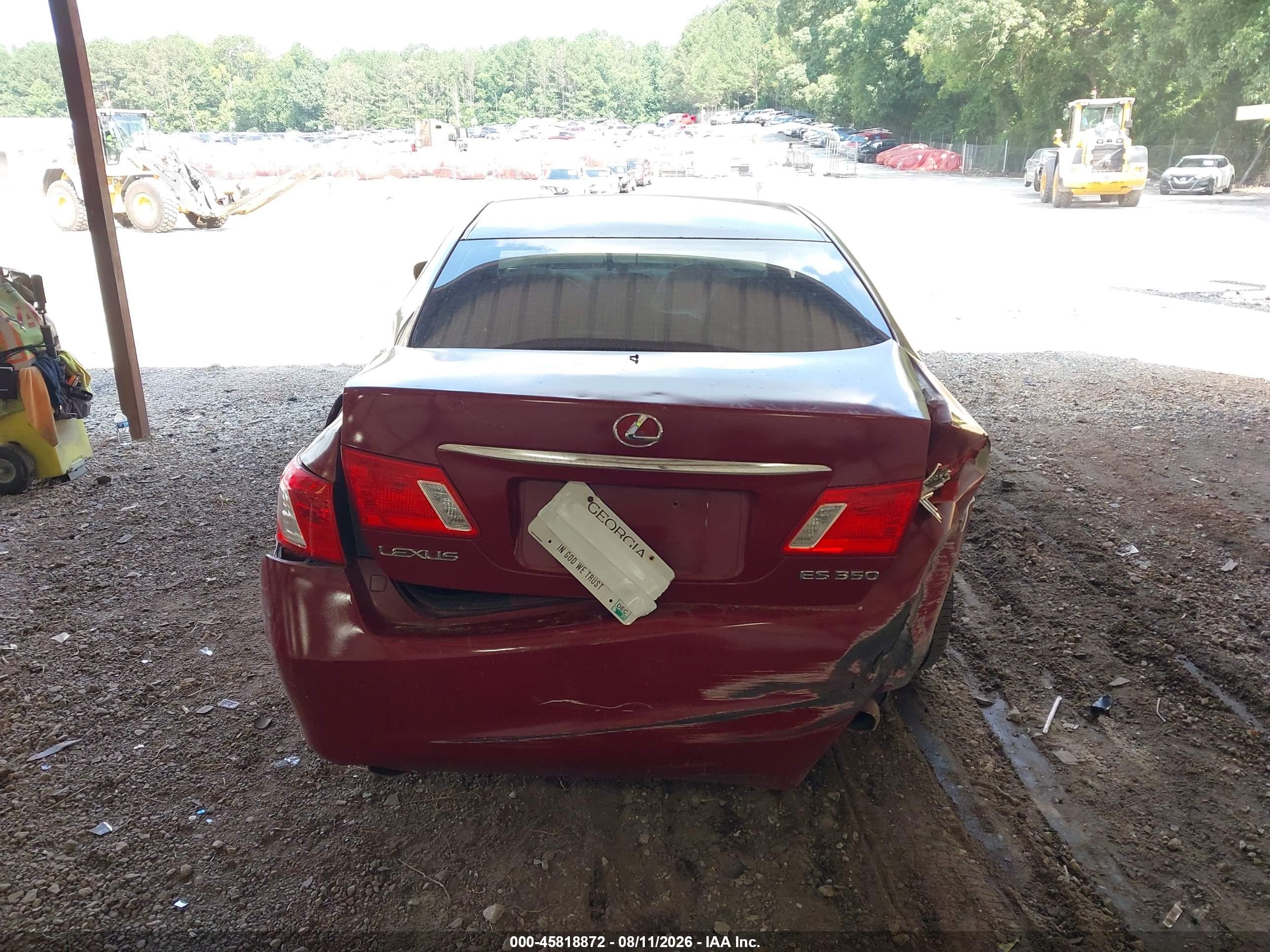 2009 Lexus Es 350 Красный vin: JTHBJ46G992336585