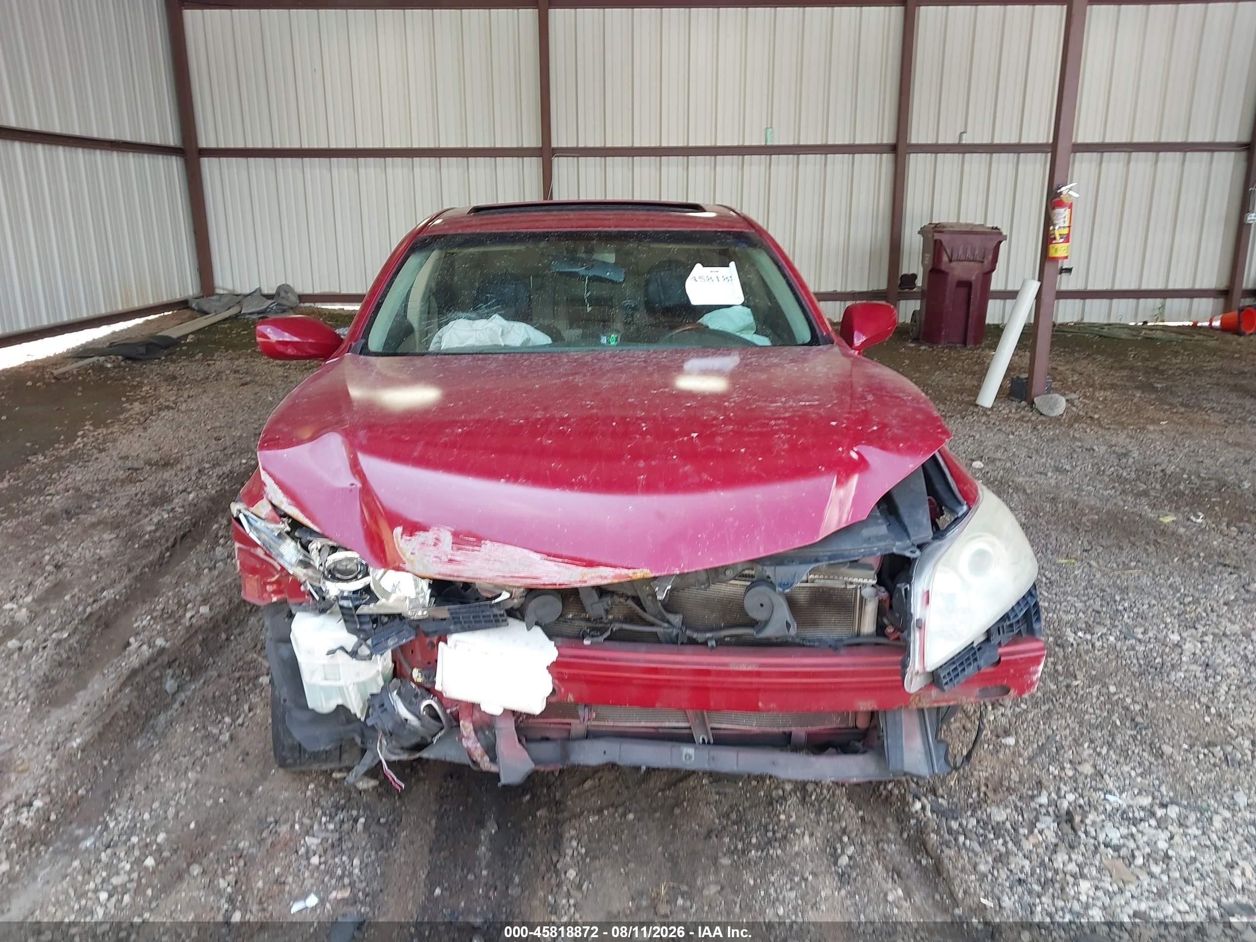 2009 Lexus Es 350 Красный vin: JTHBJ46G992336585