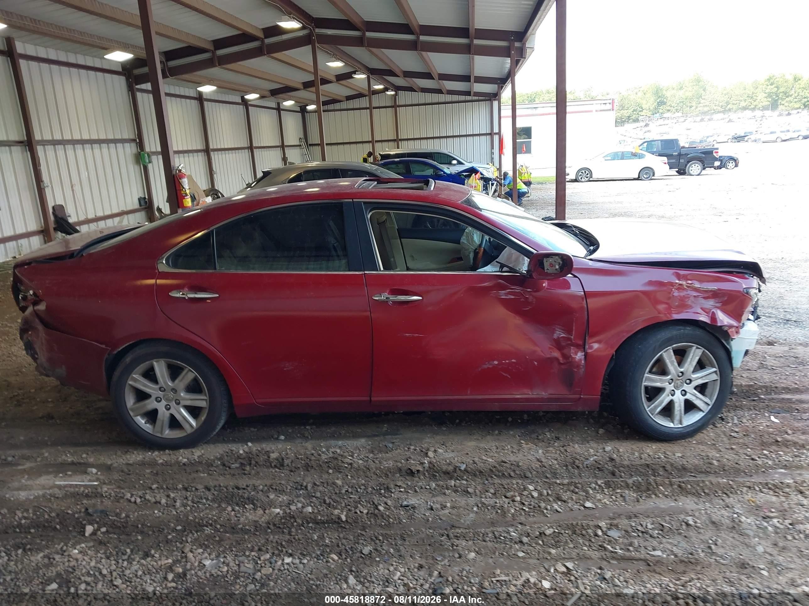 2009 Lexus Es 350 Красный vin: JTHBJ46G992336585