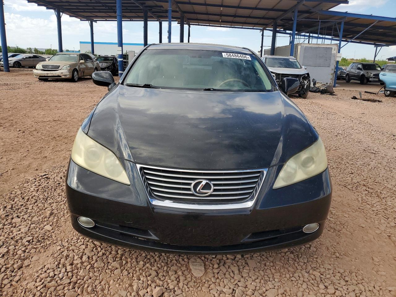 2007 Lexus Es 350 Black vin: JTHBJ46GX72003261