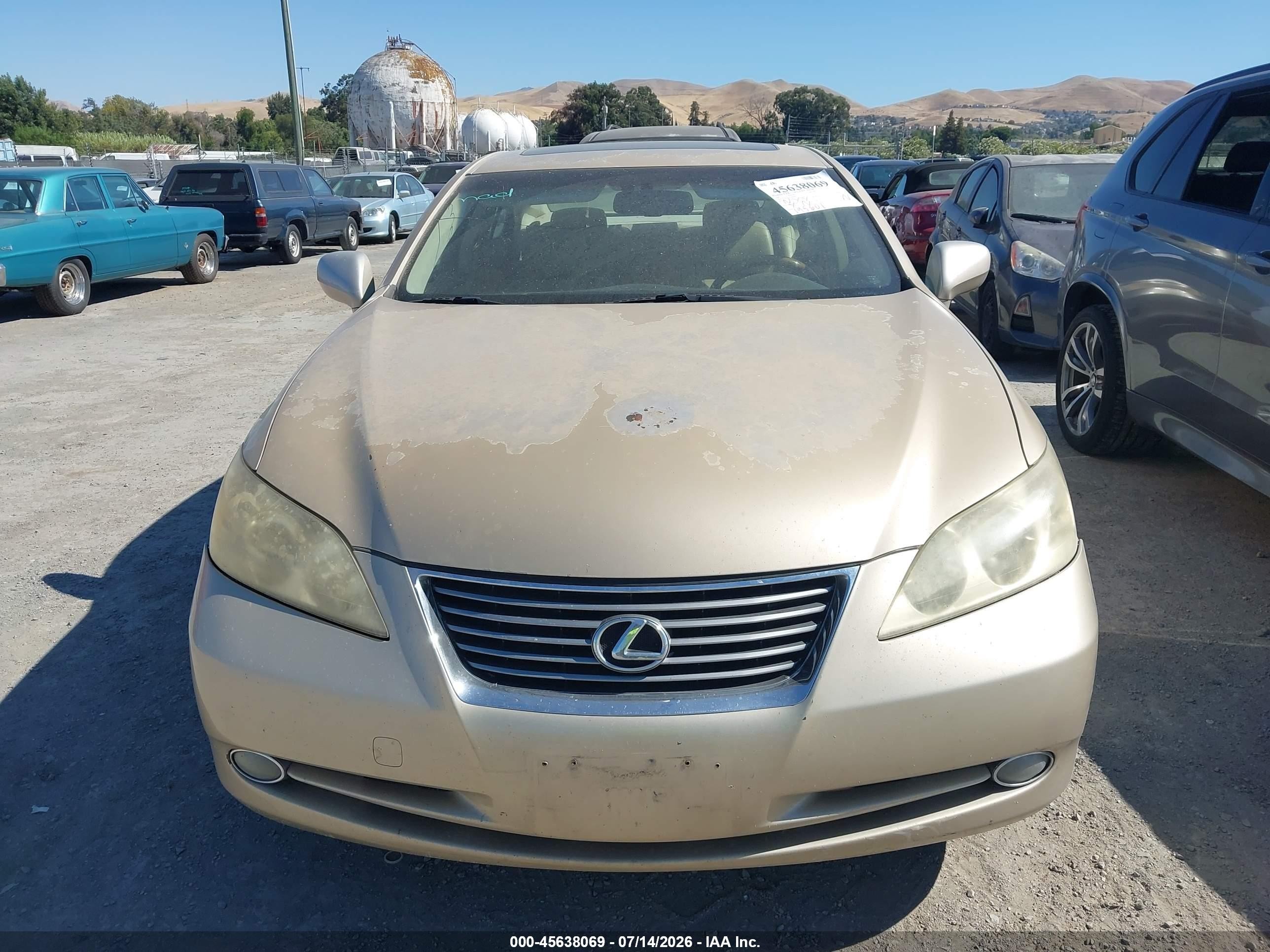 2007 Lexus Es 350   Золотой vin: JTHBJ46GX72018973