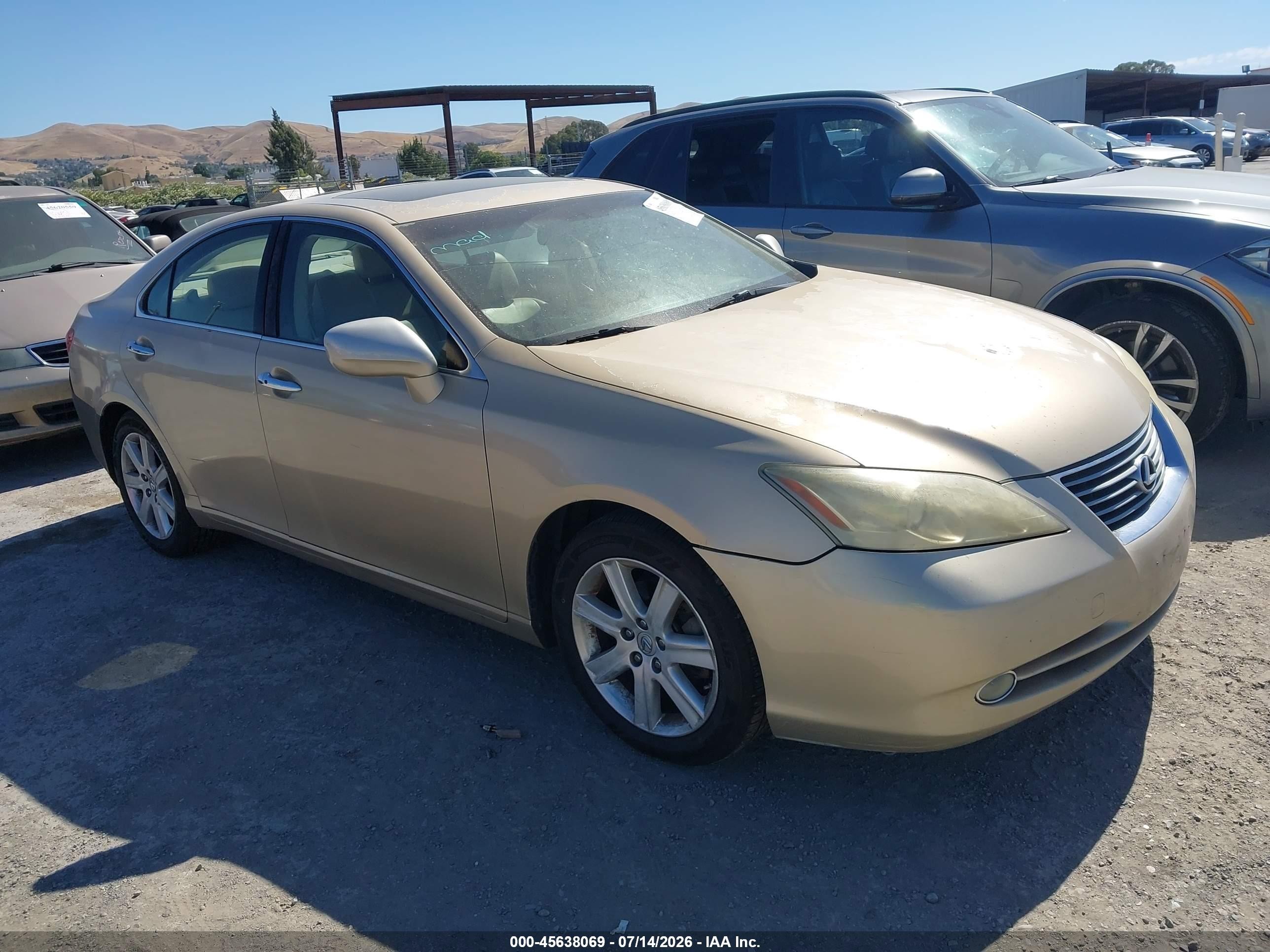 2007 Lexus Es 350   Золотой vin: JTHBJ46GX72018973