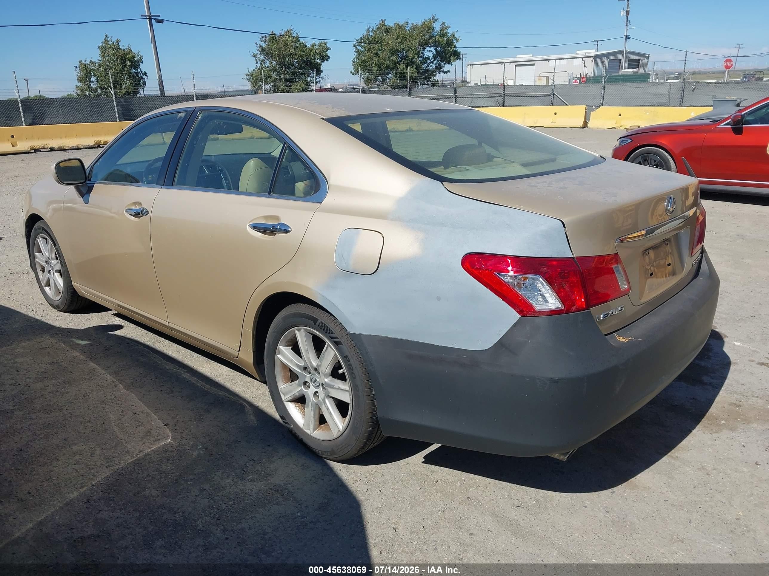 2007 Lexus Es 350   Золотой vin: JTHBJ46GX72018973