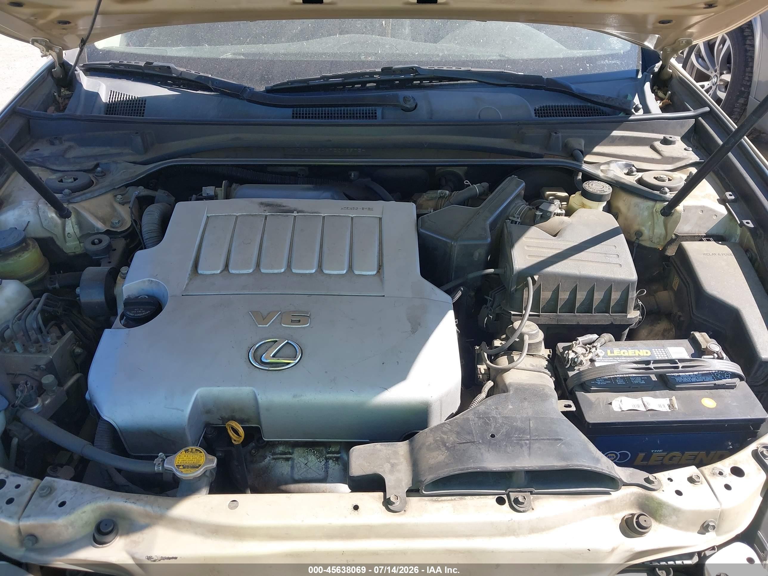 2007 Lexus Es 350   Золотой vin: JTHBJ46GX72018973