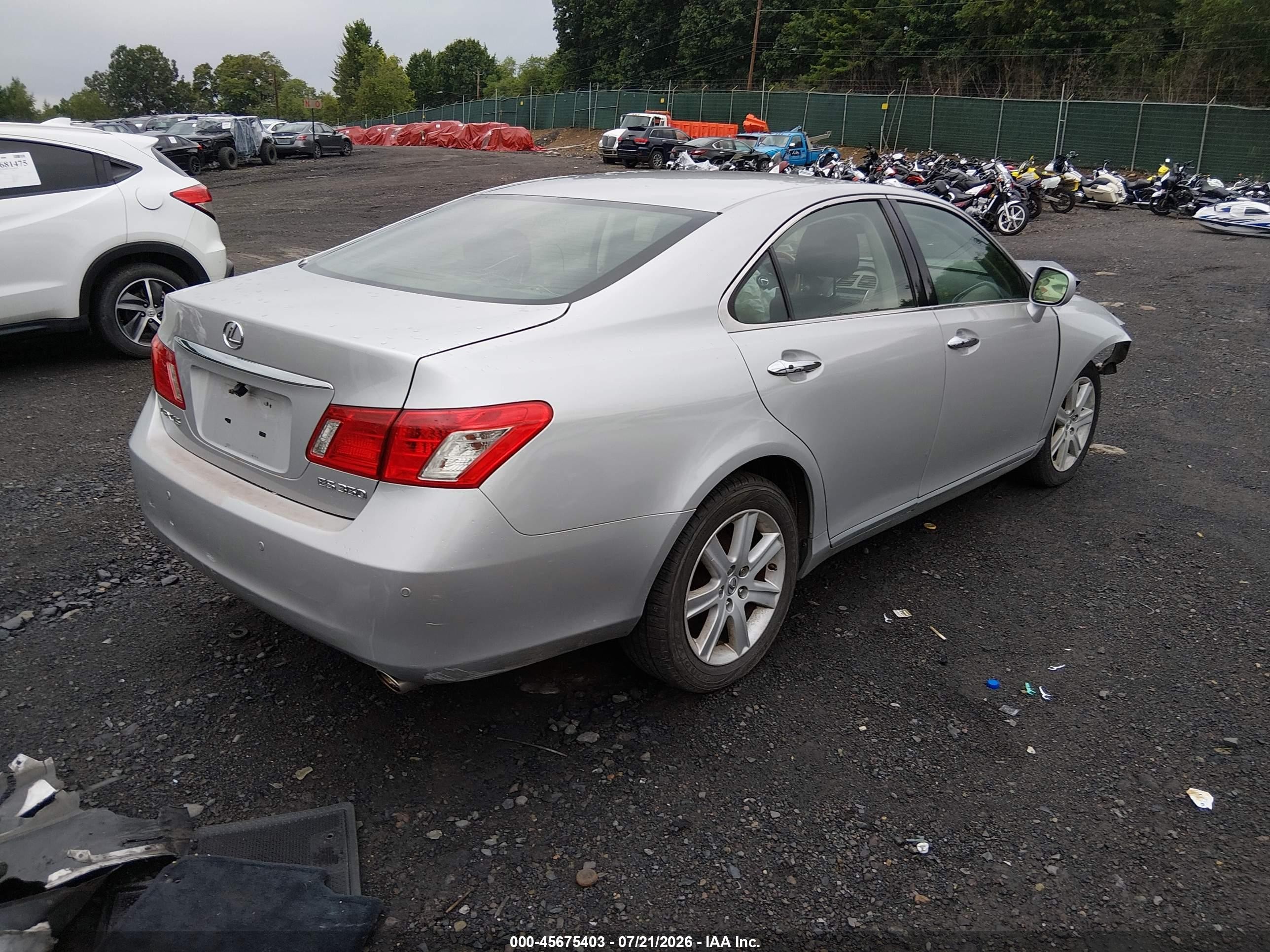 2007 Lexus Es 350   Silver vin: JTHBJ46GX72036308
