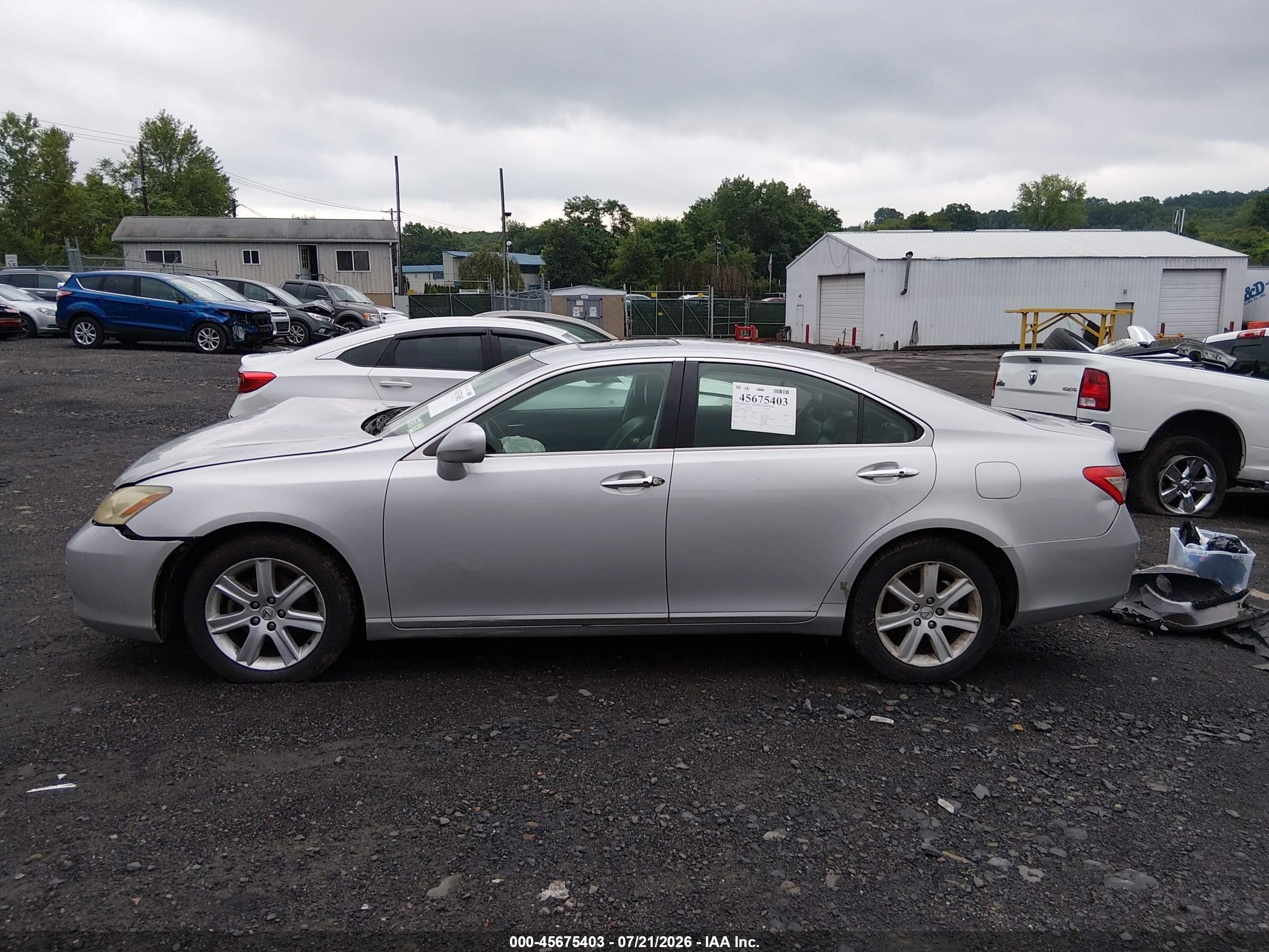 2007 Lexus Es 350   Silver vin: JTHBJ46GX72036308