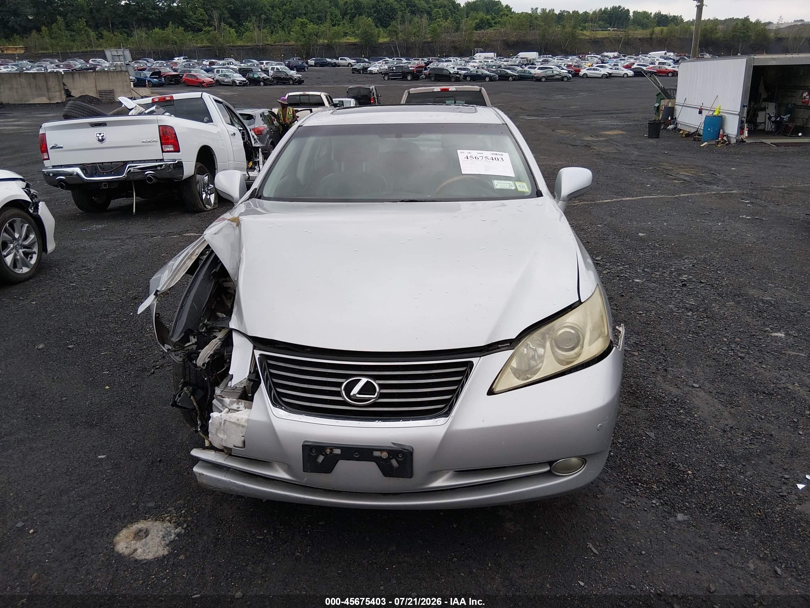 2007 Lexus Es 350   Silver vin: JTHBJ46GX72036308