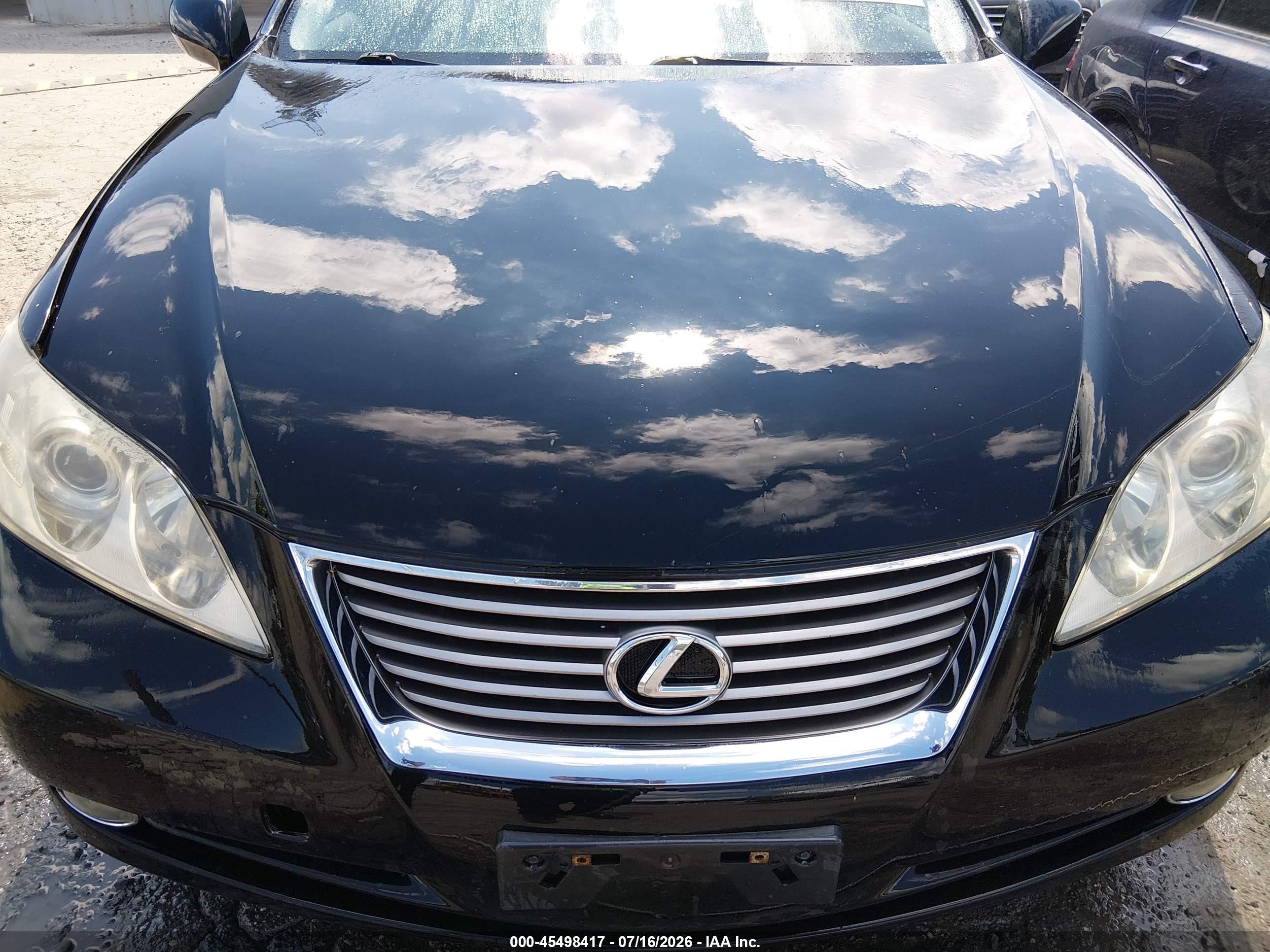 2007 Lexus Es 350   Черный vin: JTHBJ46GX72044344