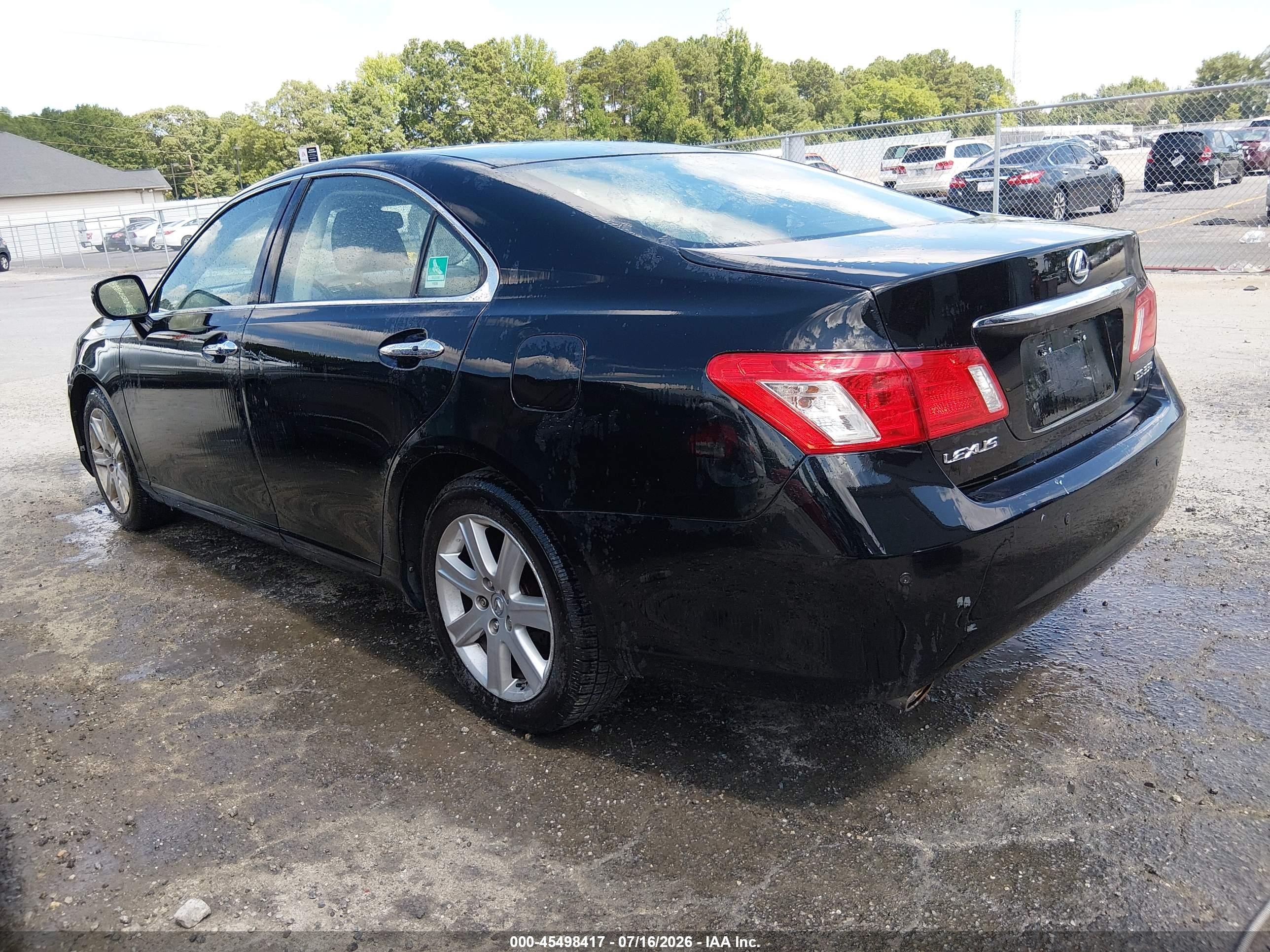 2007 Lexus Es 350   Черный vin: JTHBJ46GX72044344