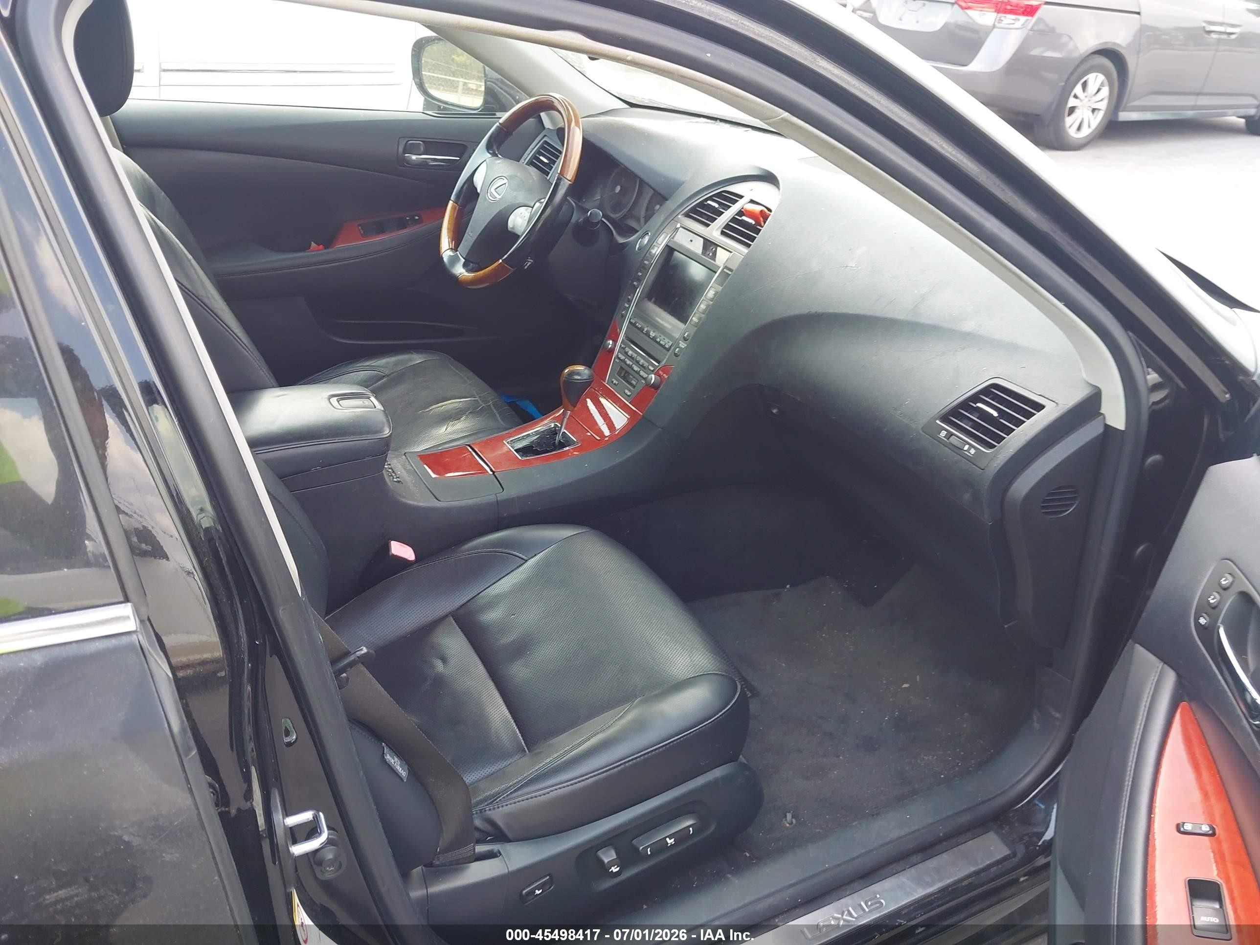 2007 Lexus Es 350   Черный vin: JTHBJ46GX72044344