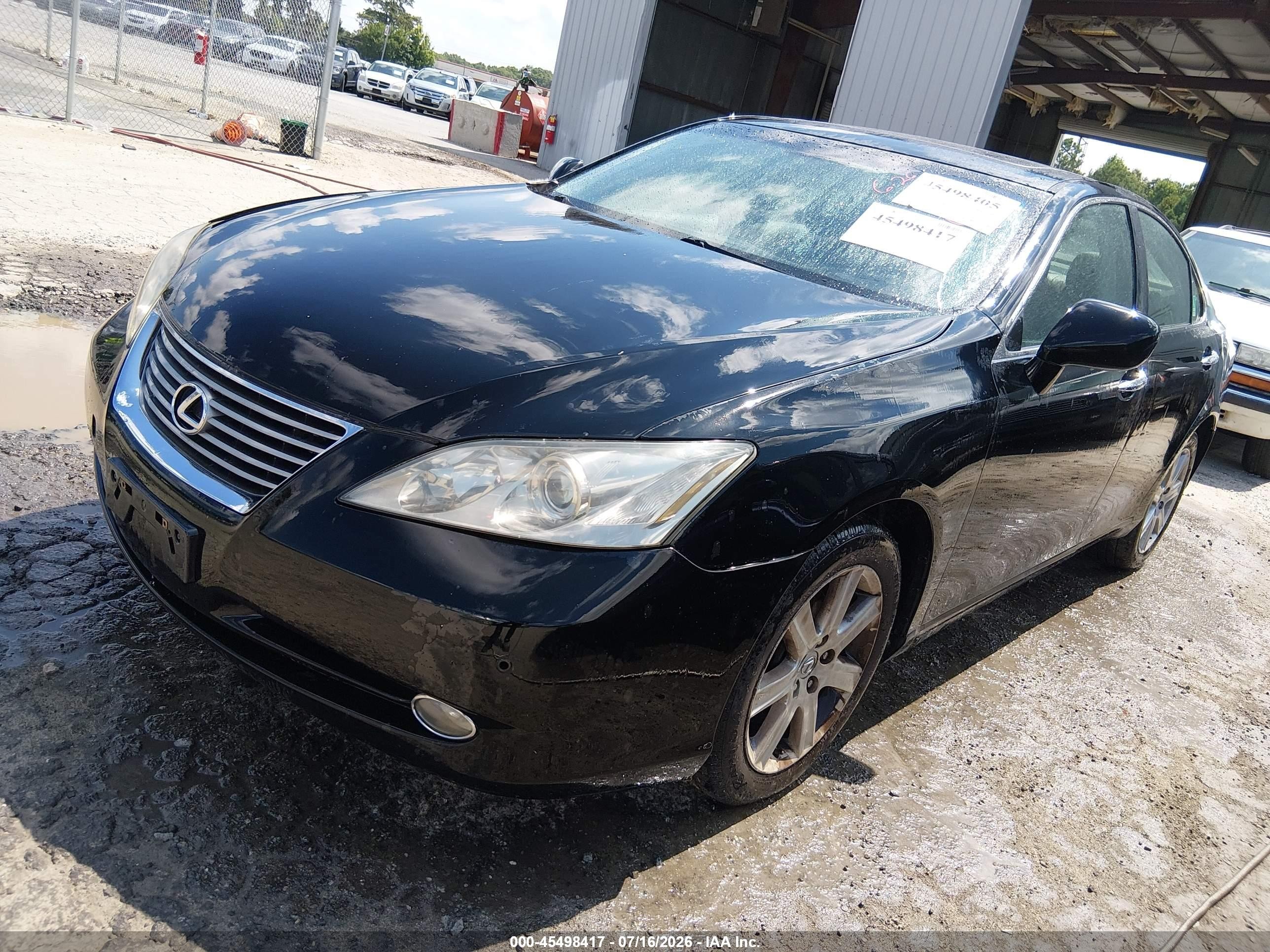 2007 Lexus Es 350   Черный vin: JTHBJ46GX72044344