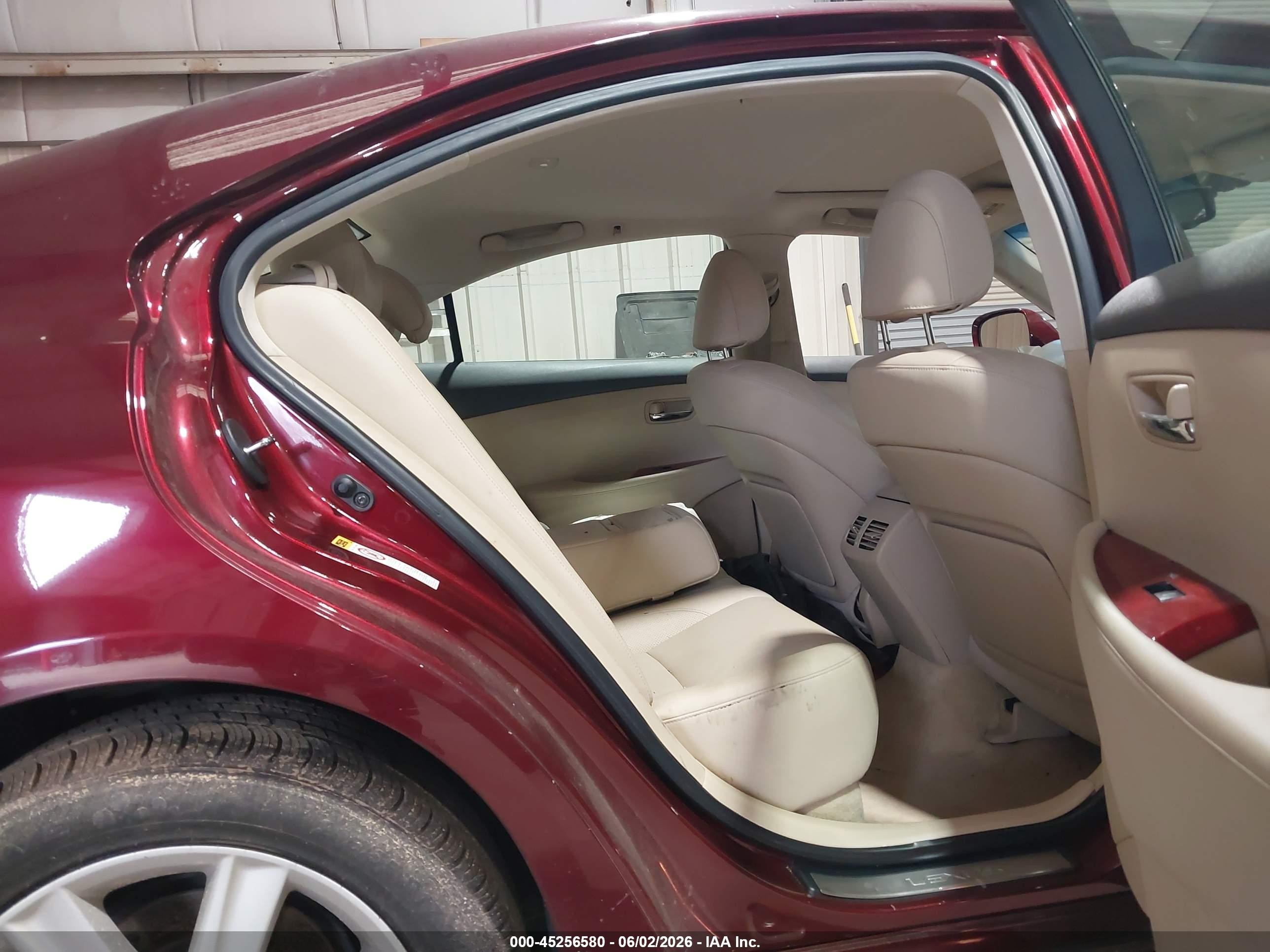 2007 Lexus Es 350   Red vin: JTHBJ46GX72053318