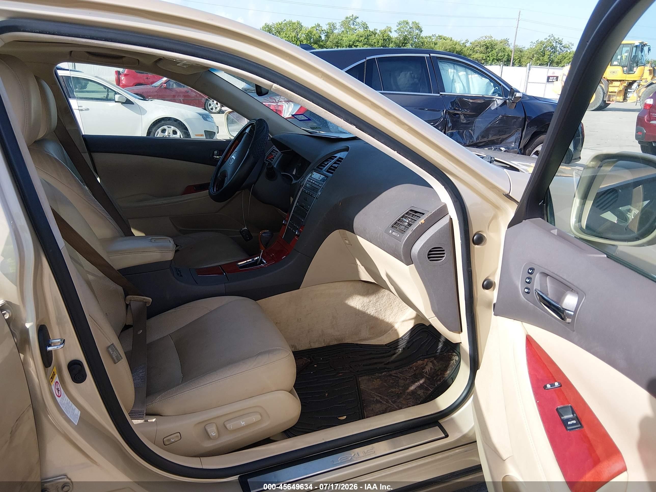 2007 Lexus Es 350   Золотой vin: JTHBJ46GX72055716