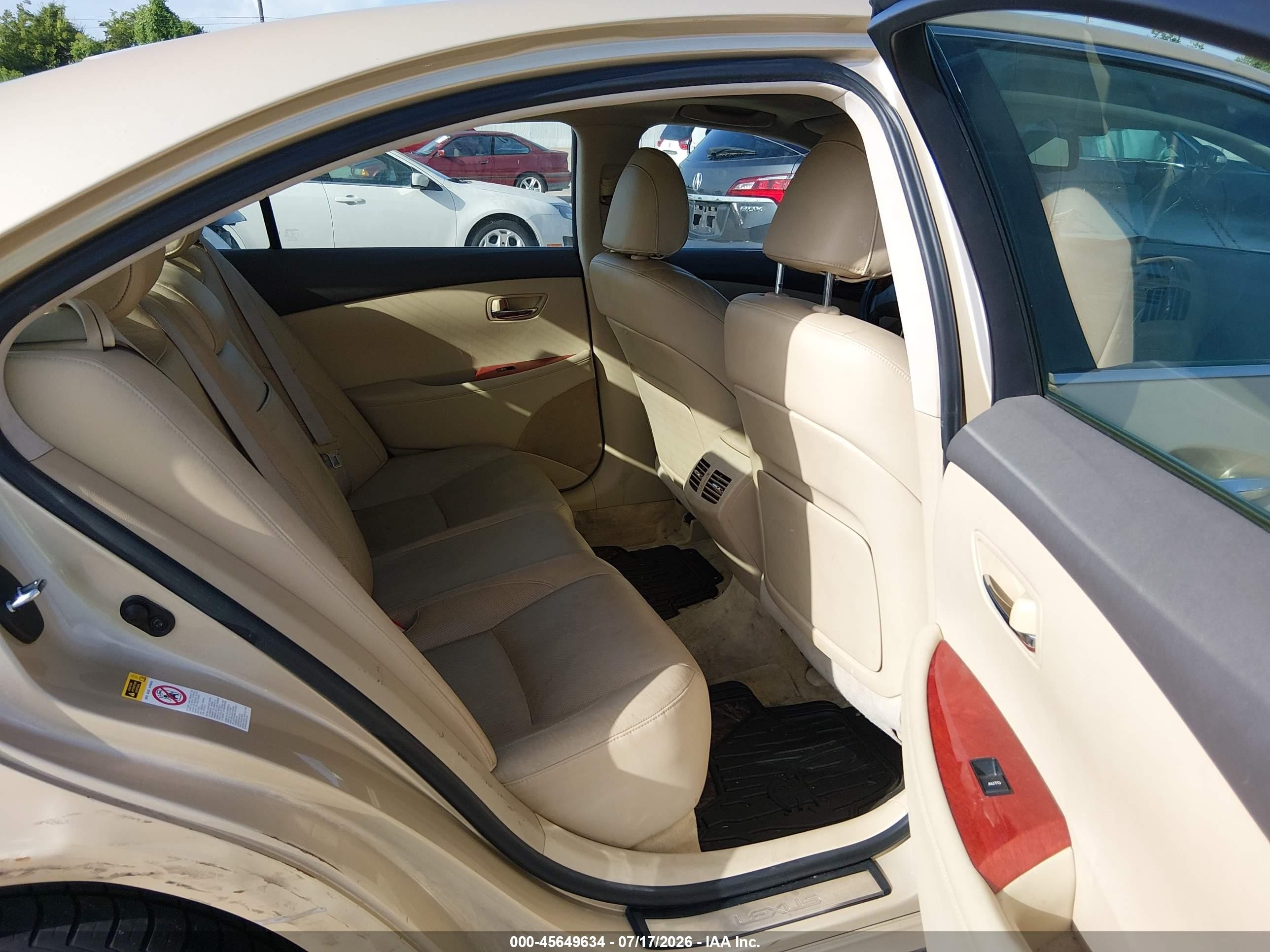 2007 Lexus Es 350   Золотой vin: JTHBJ46GX72055716