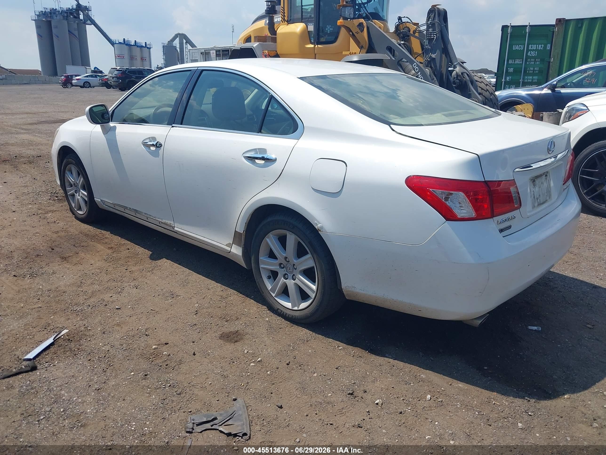 2007 Lexus Es 350   Белый vin: JTHBJ46GX72063606