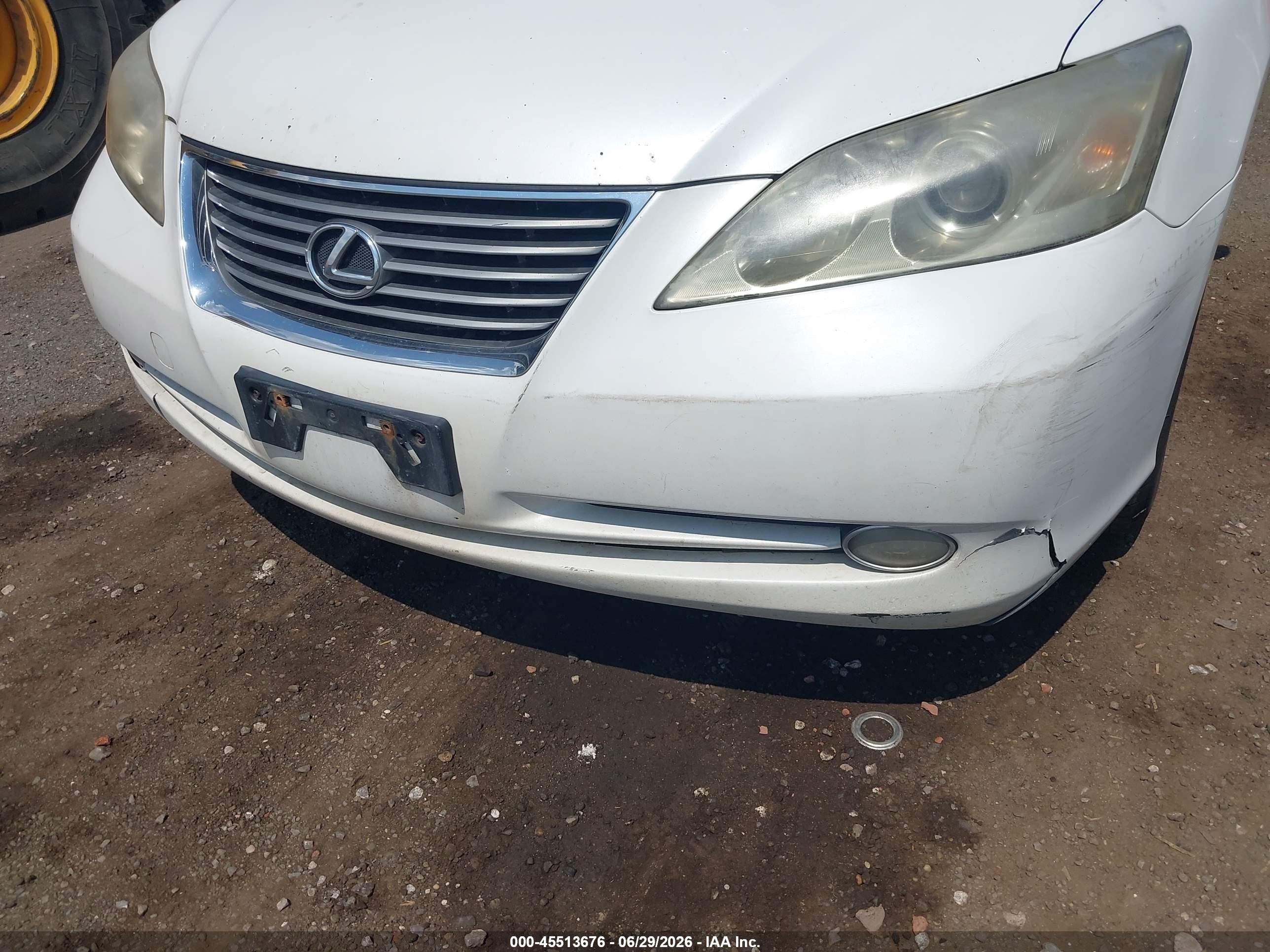 2007 Lexus Es 350   Белый vin: JTHBJ46GX72063606