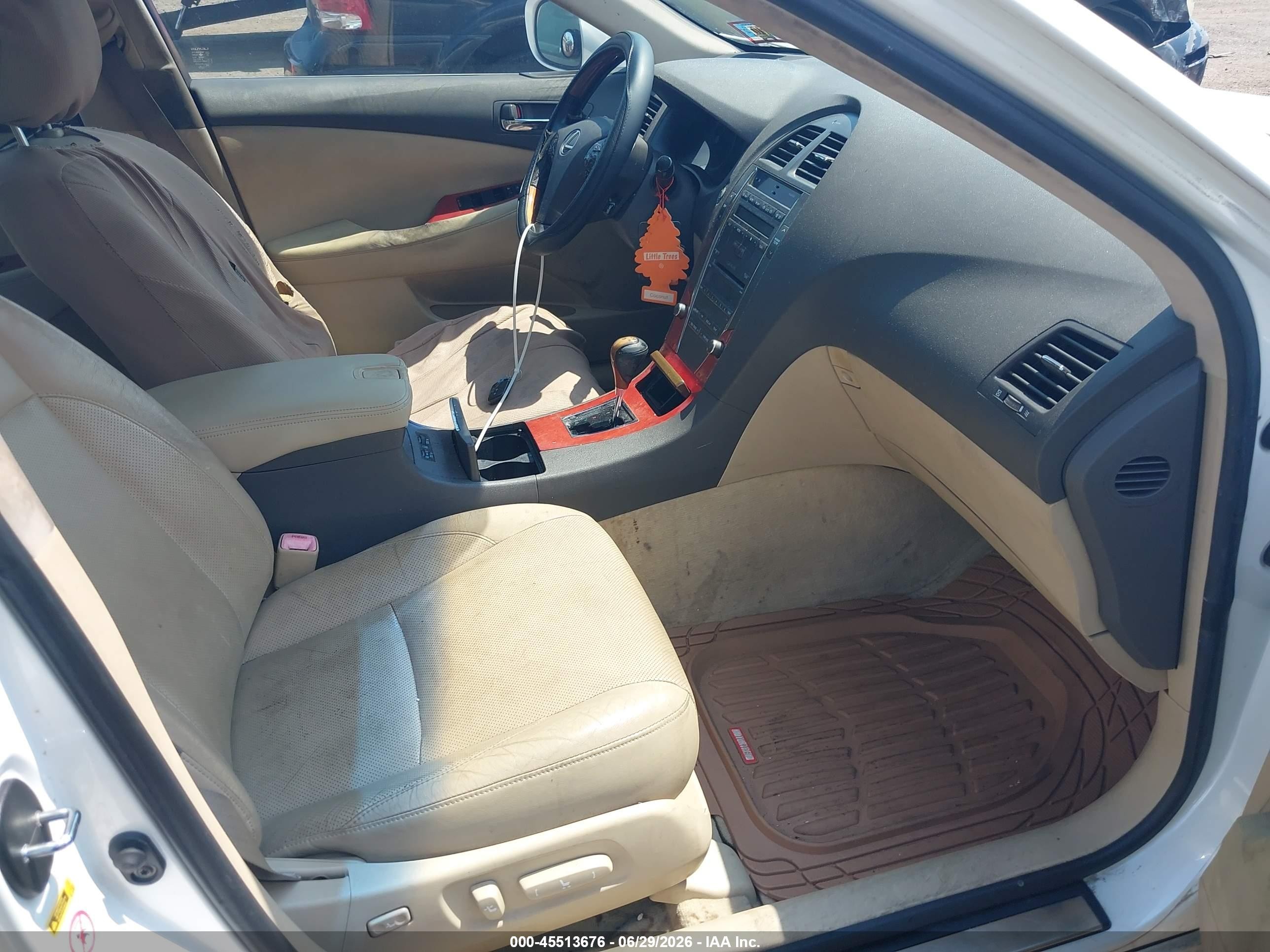 2007 Lexus Es 350   Белый vin: JTHBJ46GX72063606