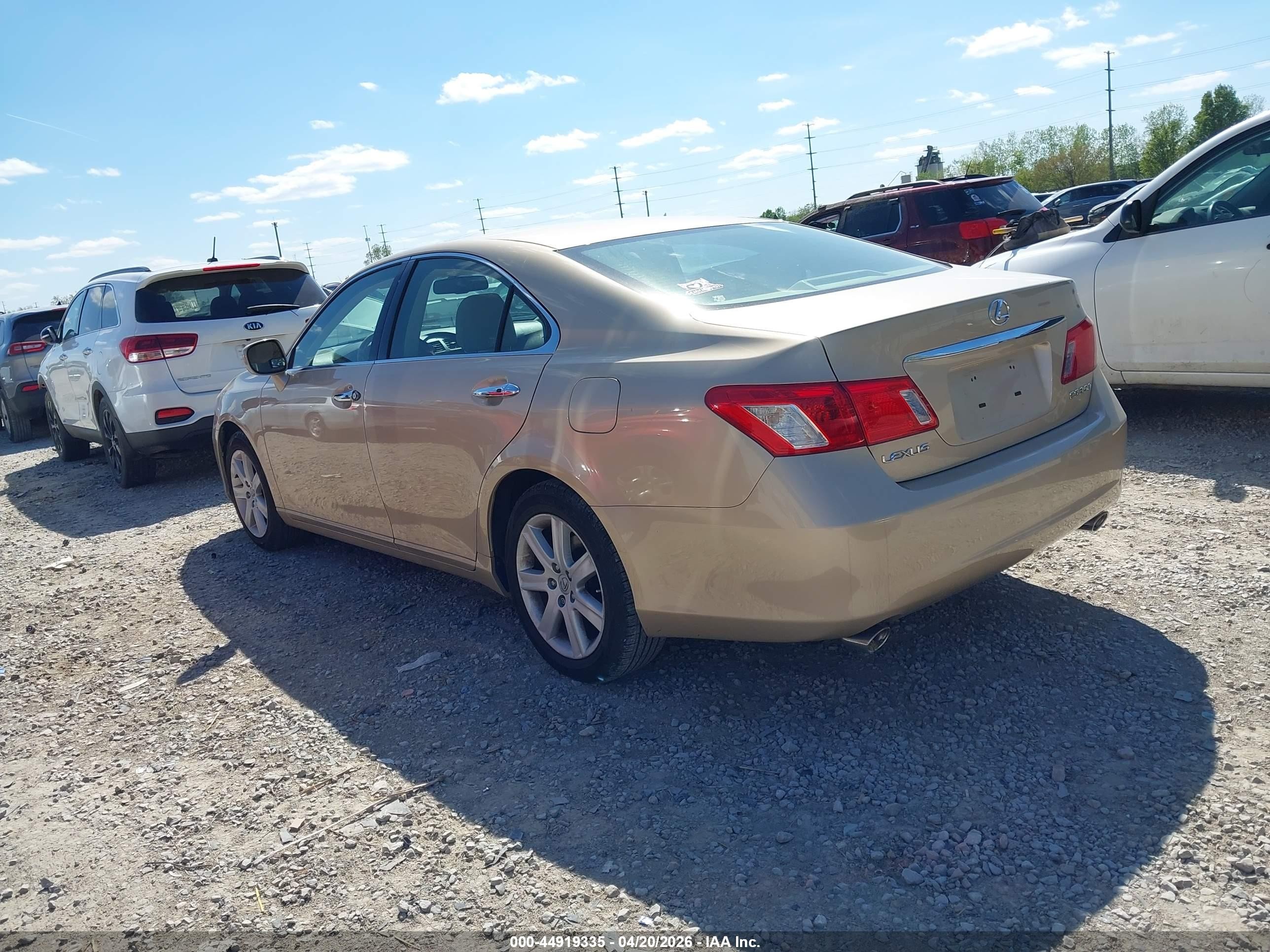 2007 Lexus Es 350   Золотой vin: JTHBJ46GX72073312