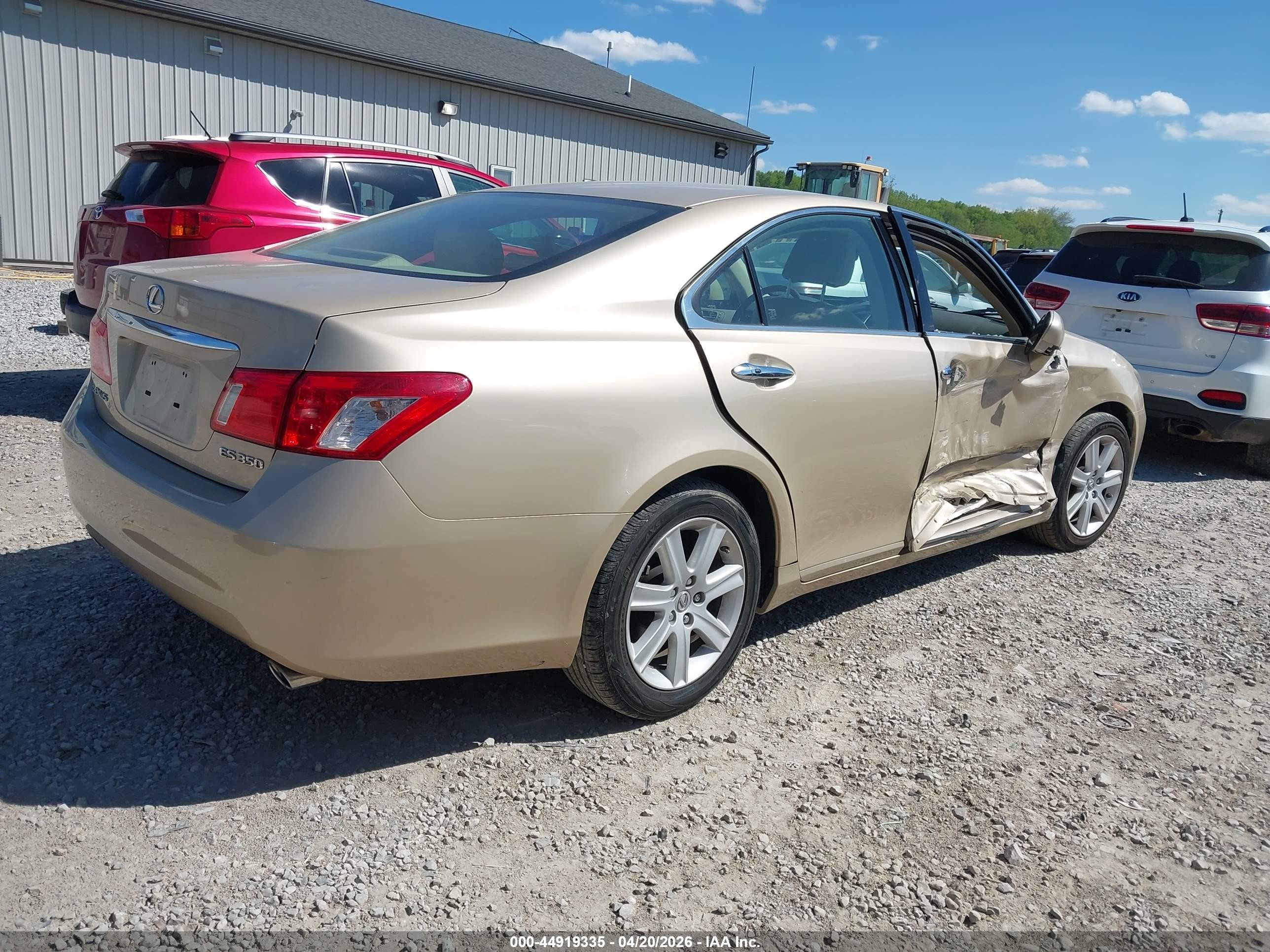 2007 Lexus Es 350   Золотой vin: JTHBJ46GX72073312