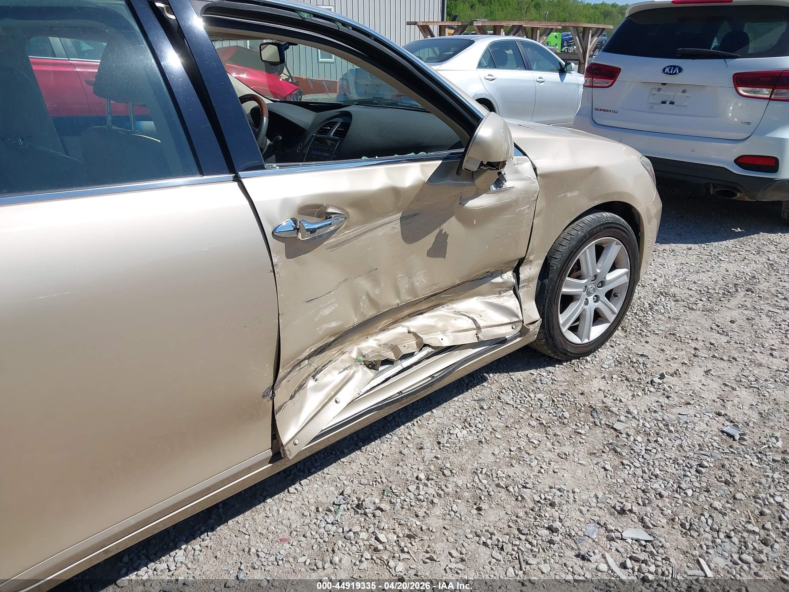 2007 Lexus Es 350   Золотой vin: JTHBJ46GX72073312