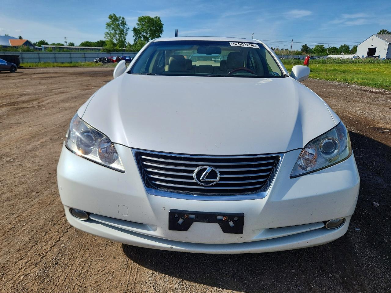 2007 Lexus Es 350 White vin: JTHBJ46GX72078042