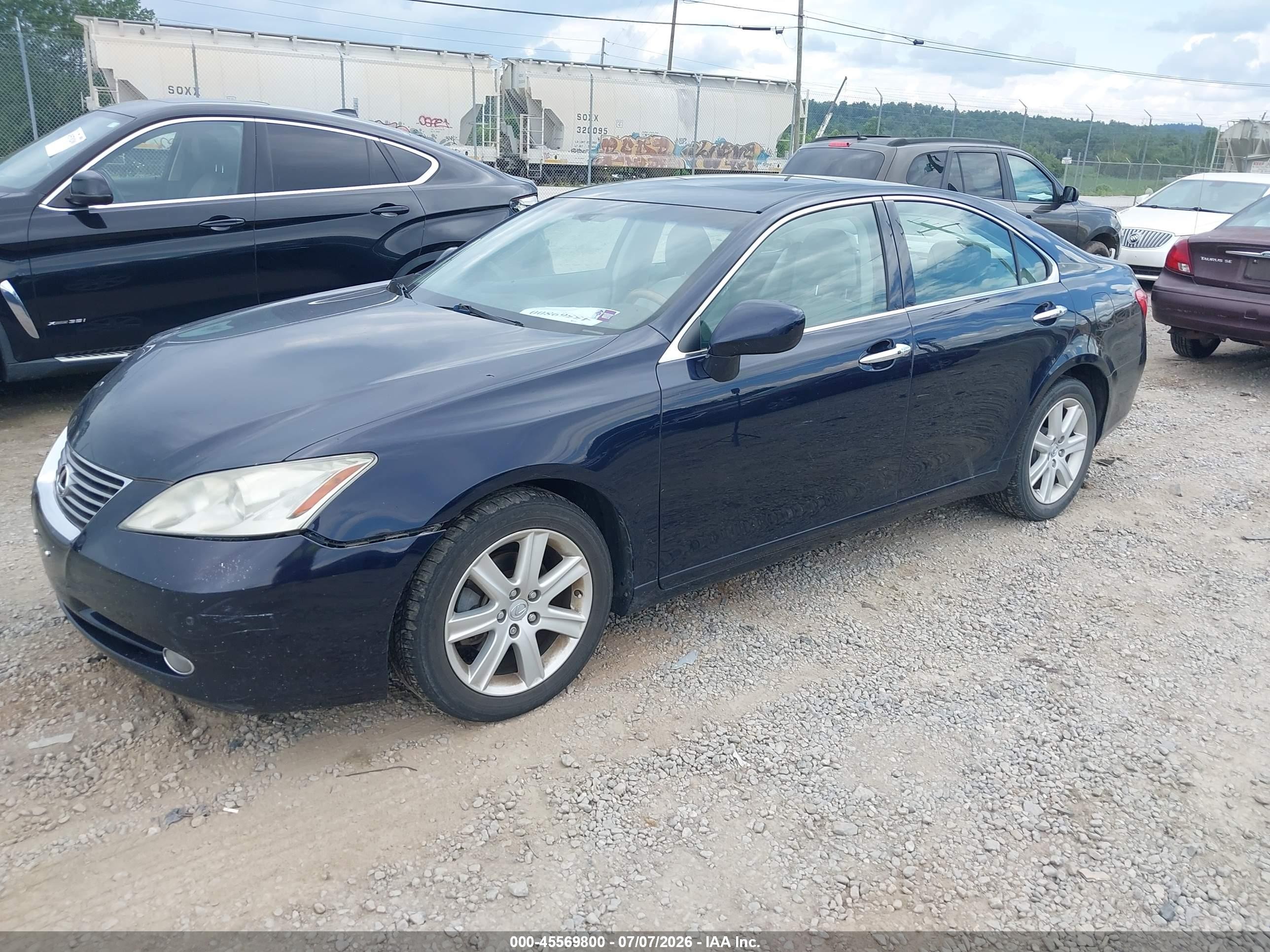 2007 Lexus Es 350   Dark Blue vin: JTHBJ46GX72079269