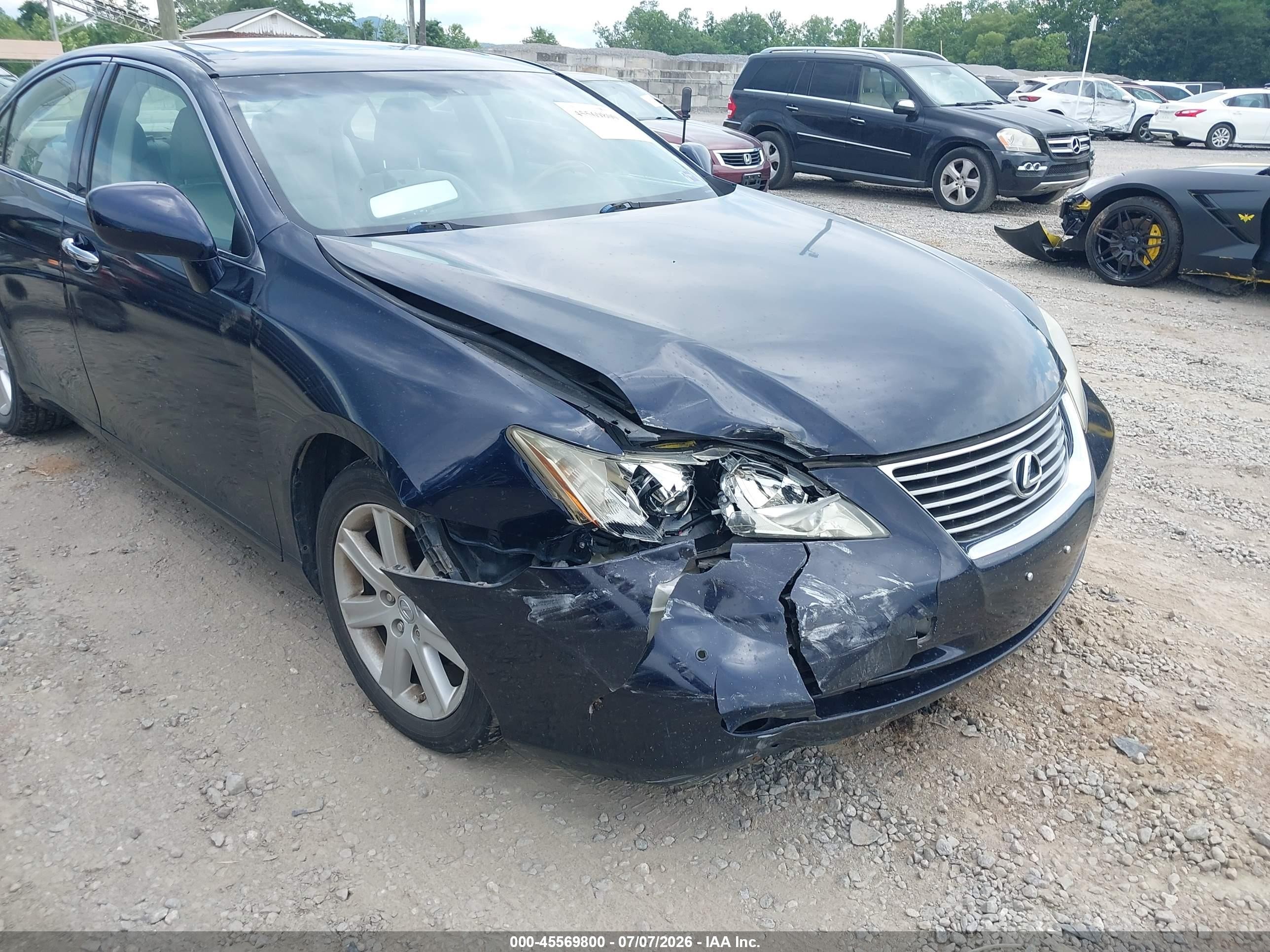 2007 Lexus Es 350   Dark Blue vin: JTHBJ46GX72079269