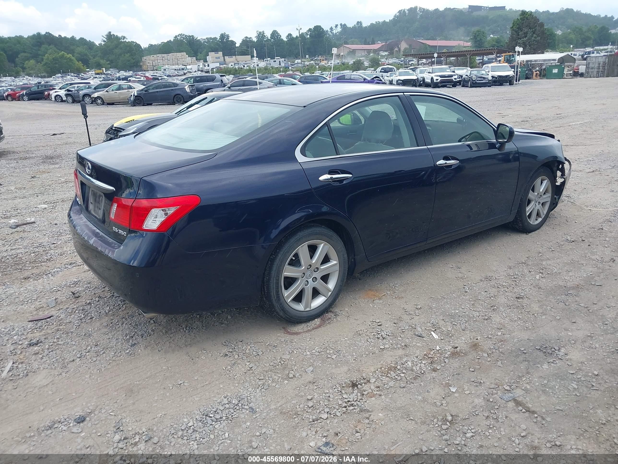 2007 Lexus Es 350   Dark Blue vin: JTHBJ46GX72079269
