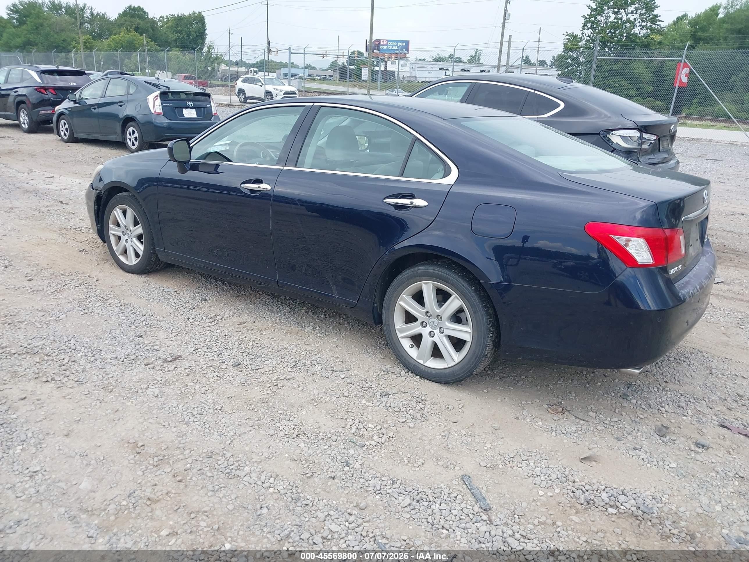 2007 Lexus Es 350   Dark Blue vin: JTHBJ46GX72079269