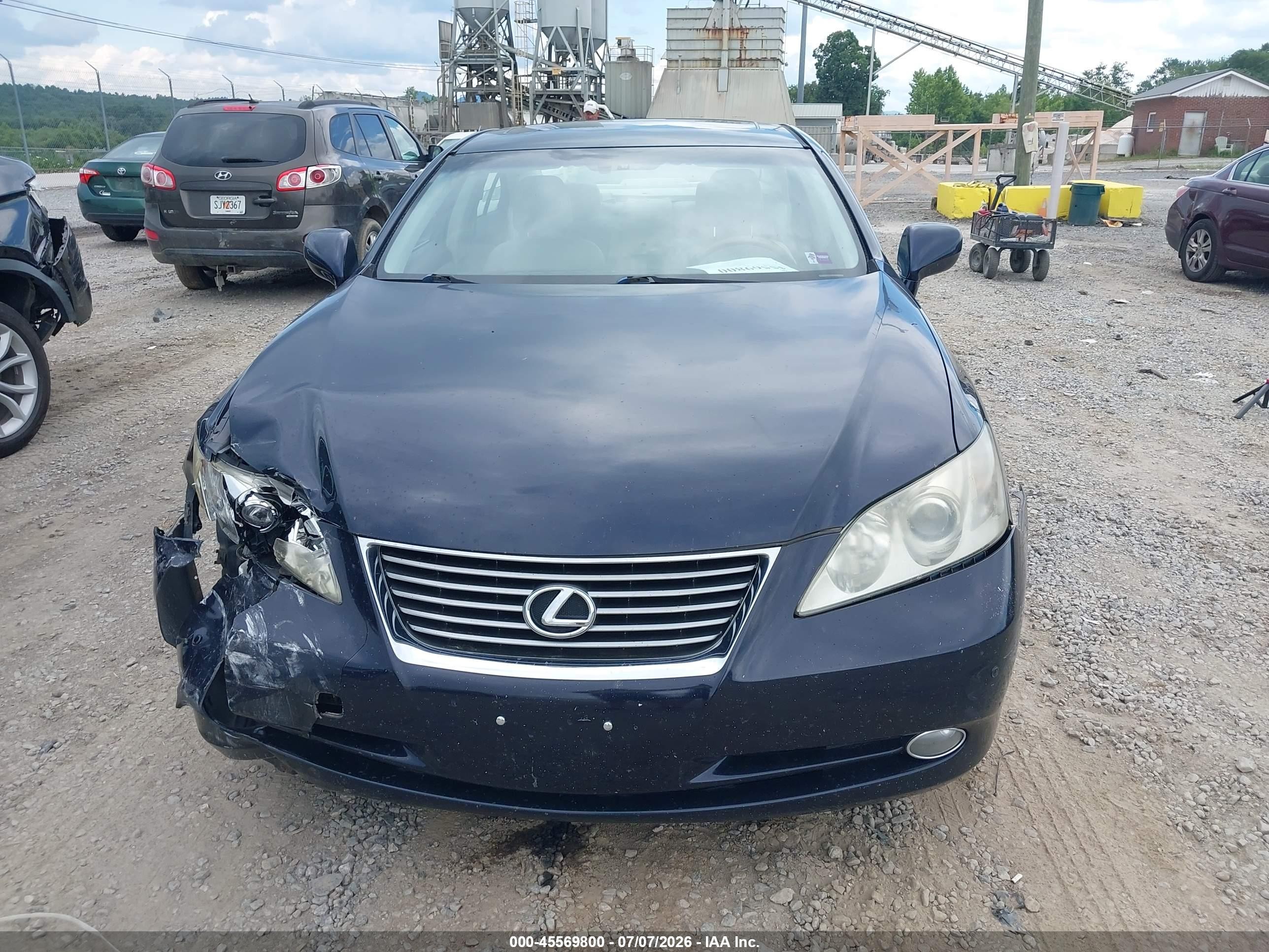 2007 Lexus Es 350   Dark Blue vin: JTHBJ46GX72079269