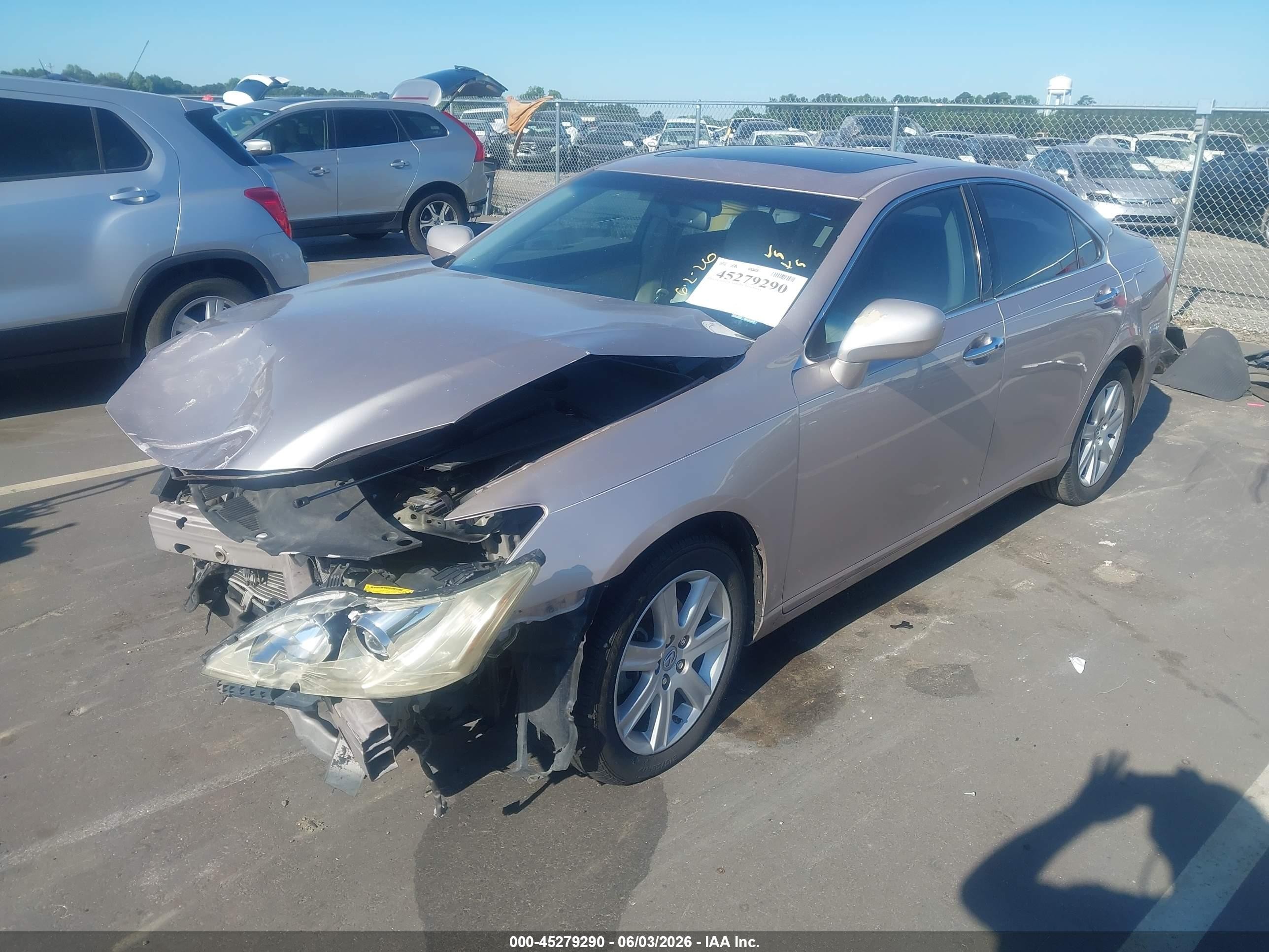 2007 Lexus Es 350   Champagne vin: JTHBJ46GX72093706