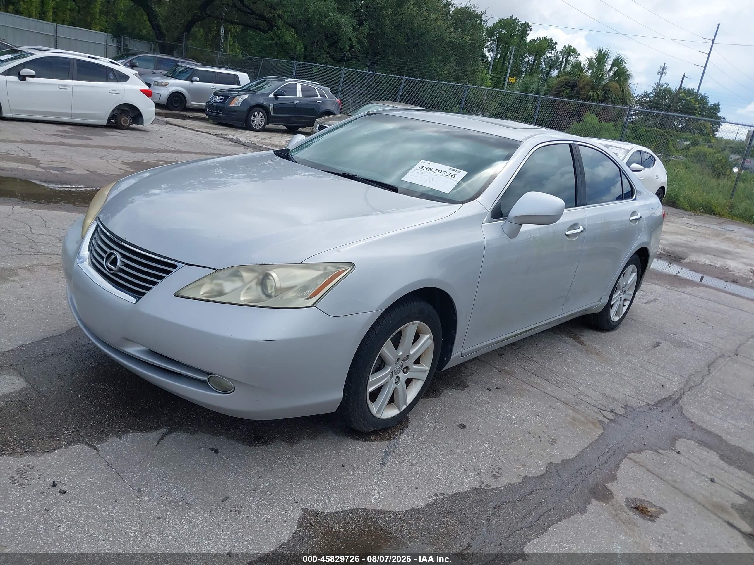 2007 Lexus Es 350   Silver vin: JTHBJ46GX72101464