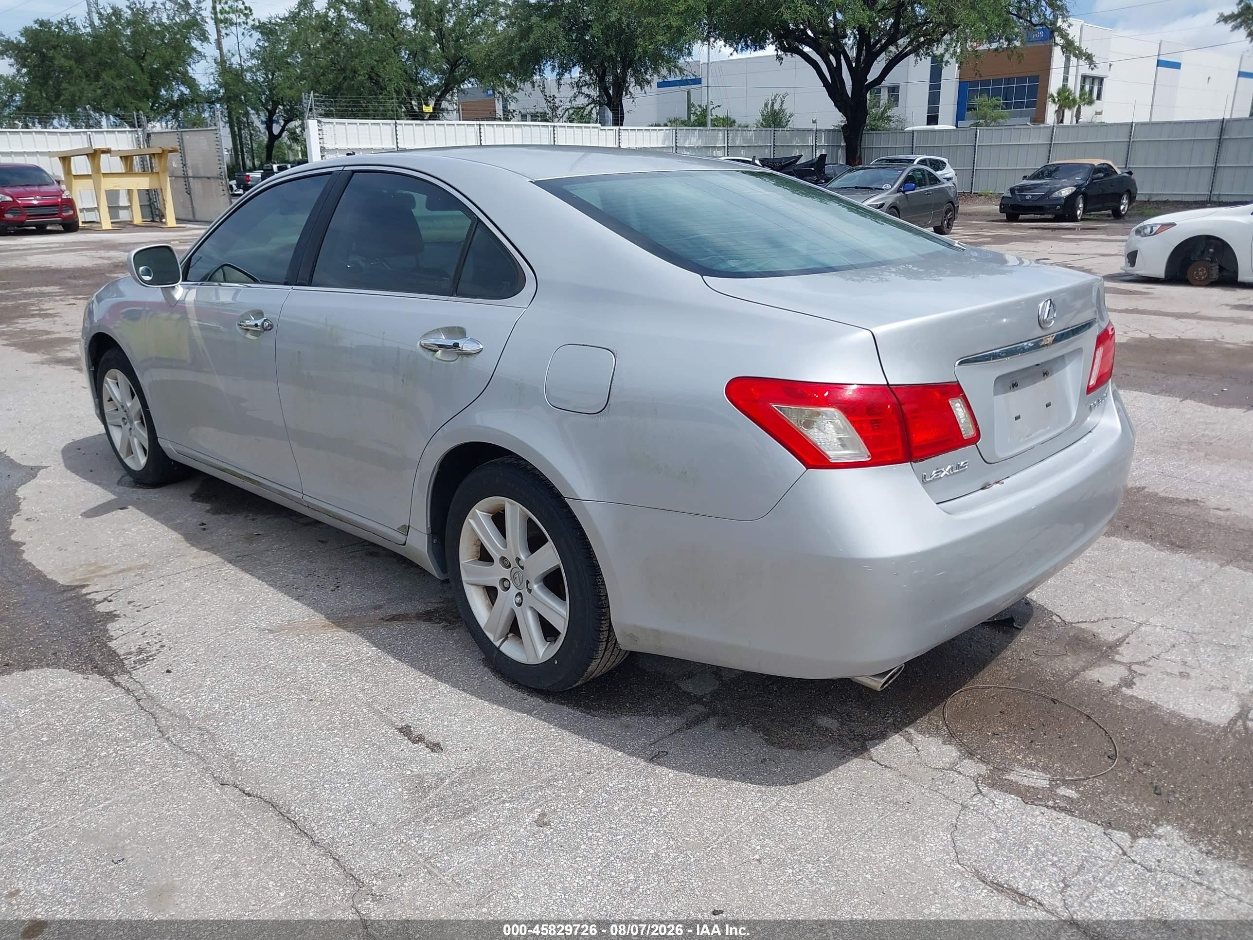 2007 Lexus Es 350   Silver vin: JTHBJ46GX72101464