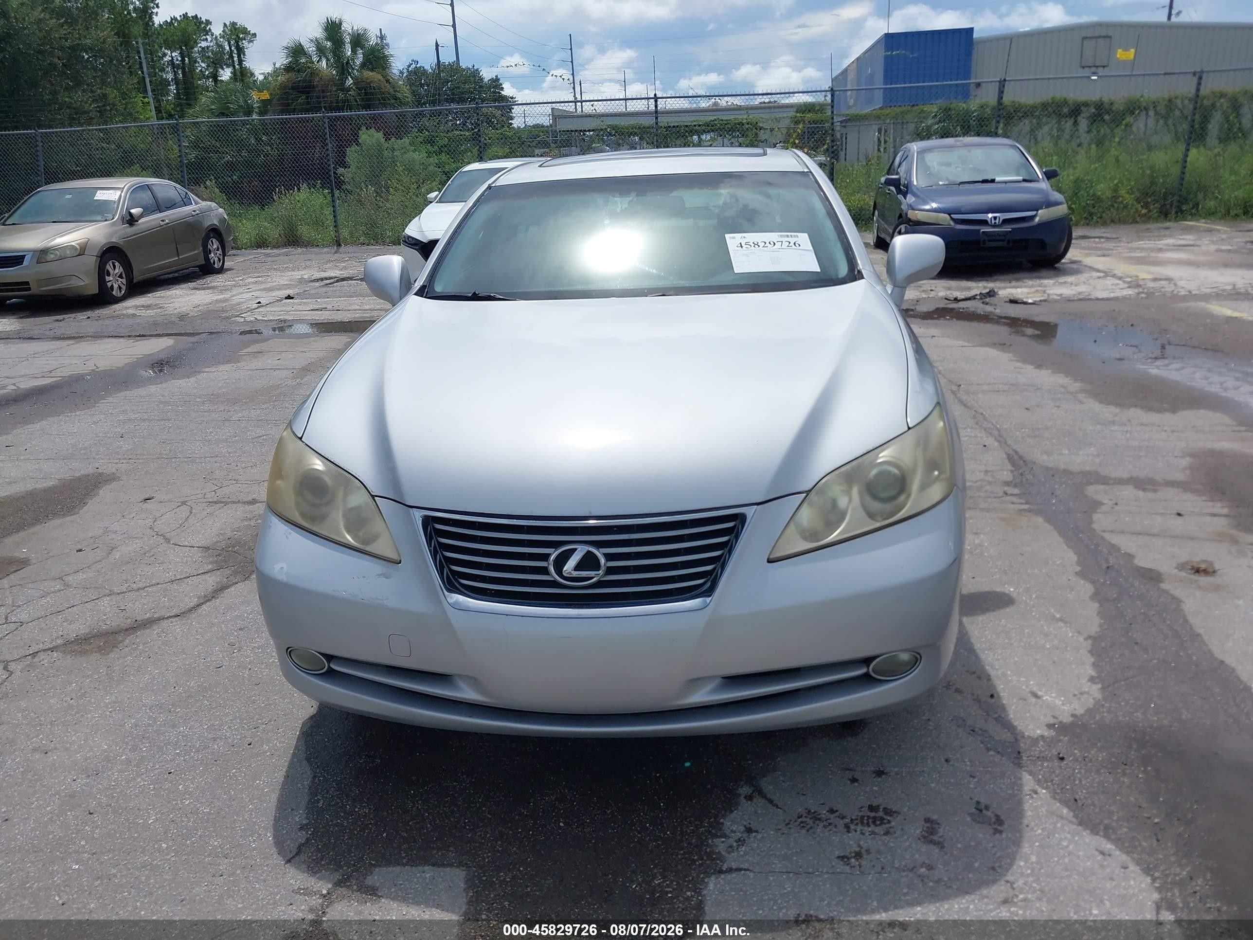 2007 Lexus Es 350   Silver vin: JTHBJ46GX72101464