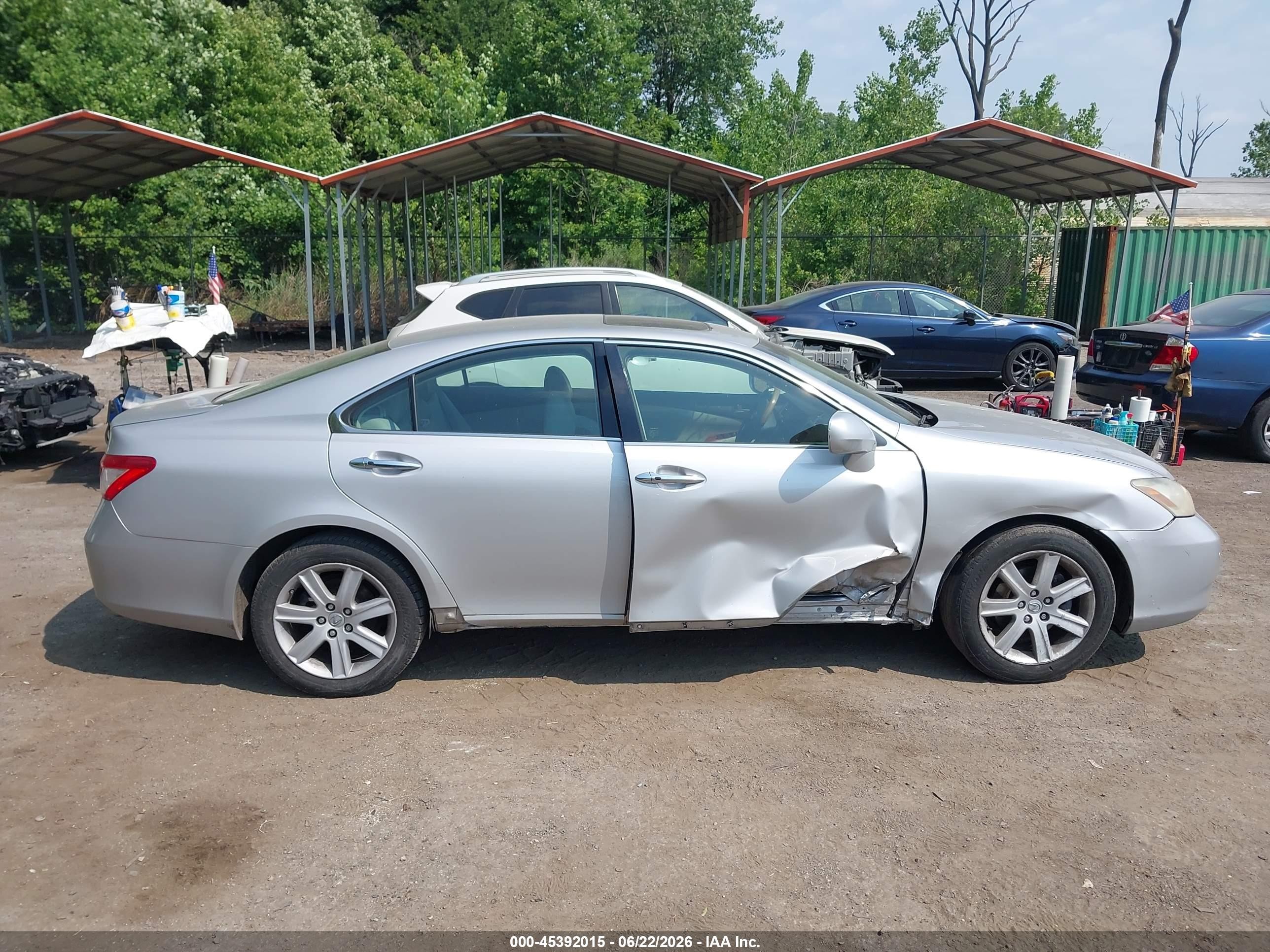 2007 Lexus Es 350 Серебряный vin: JTHBJ46GX72104462