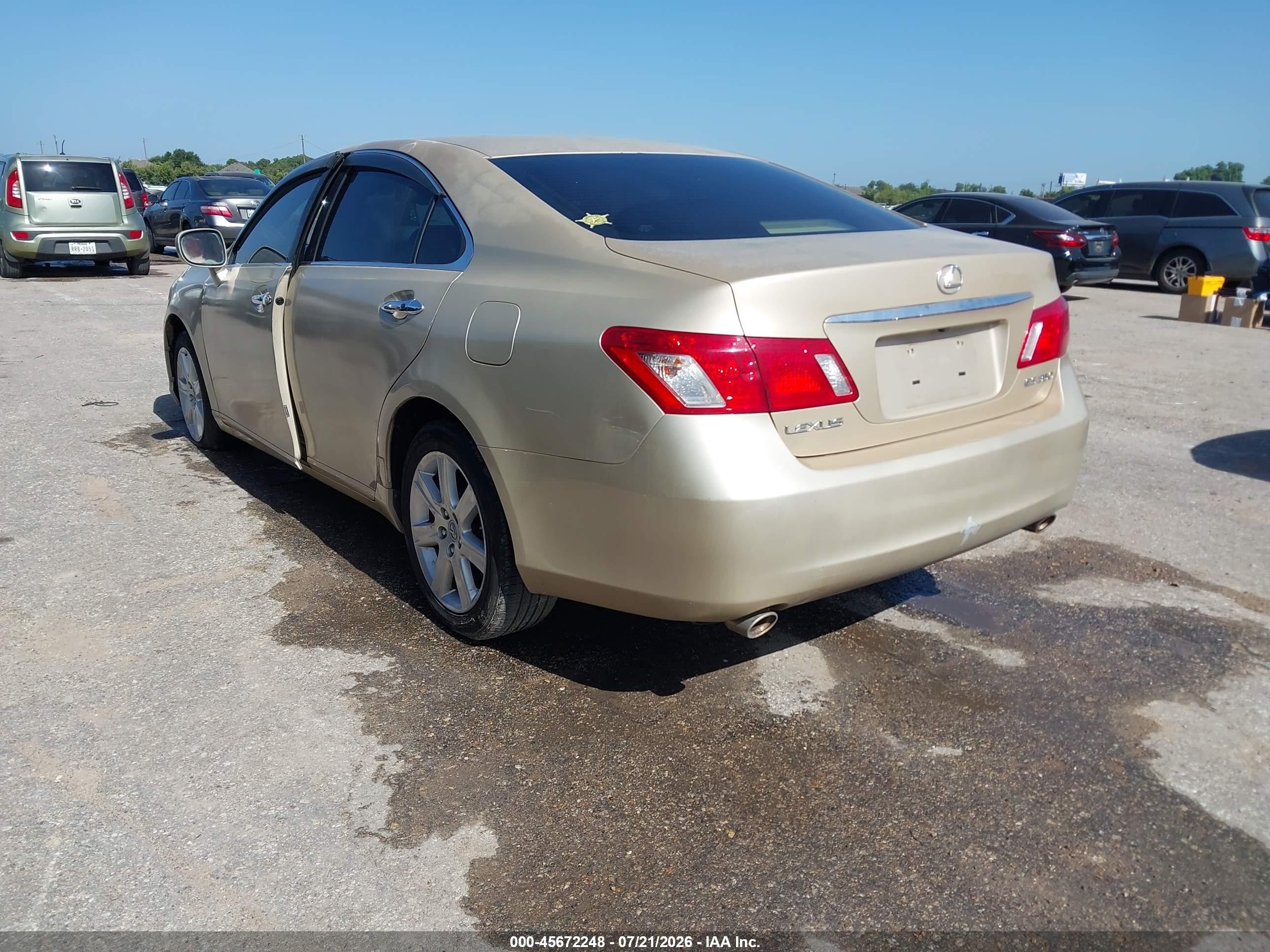 2007 Lexus Es 350   Gold vin: JTHBJ46GX72111945