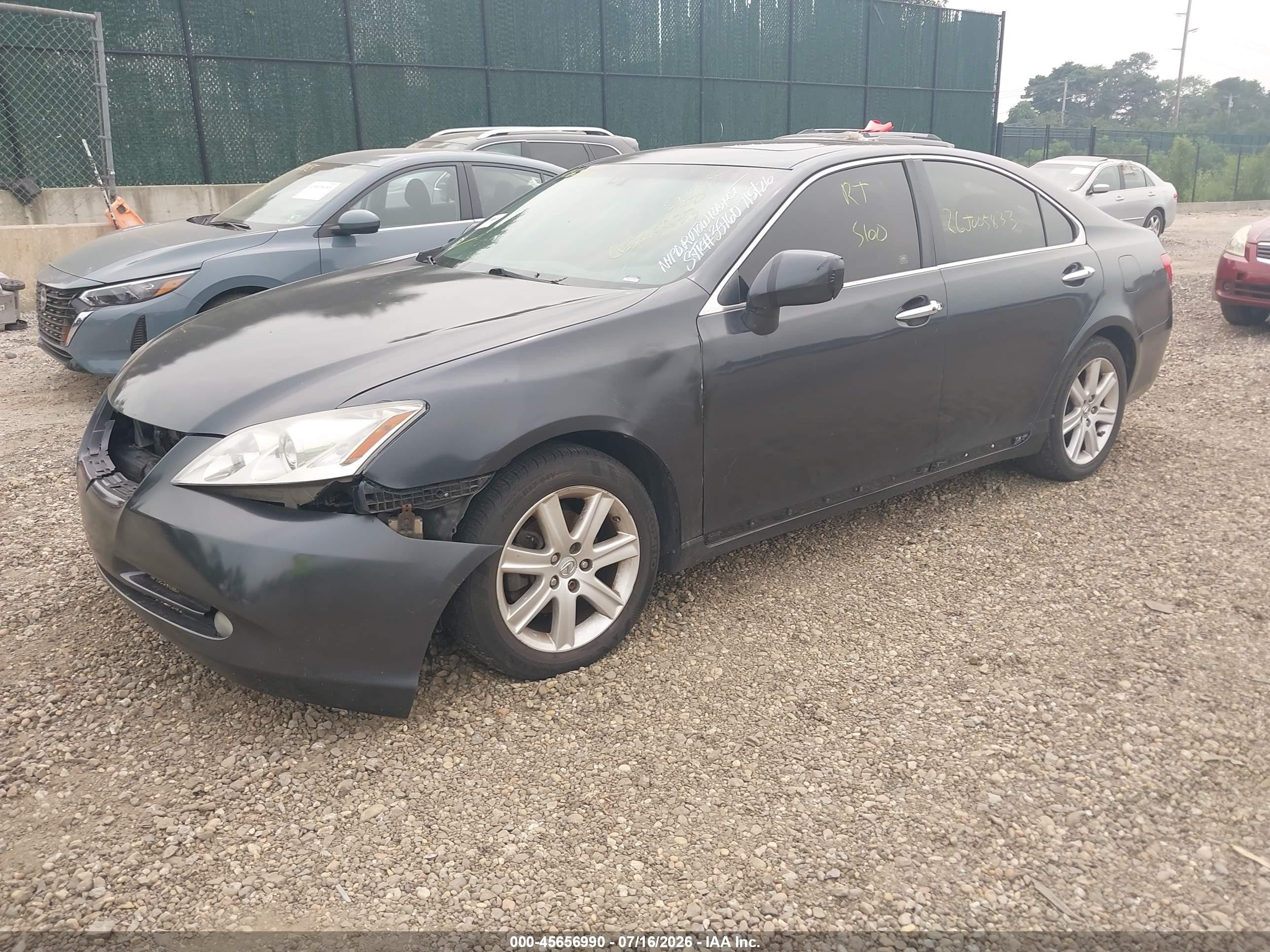 2007 Lexus Es 350   Gray vin: JTHBJ46GX72120838