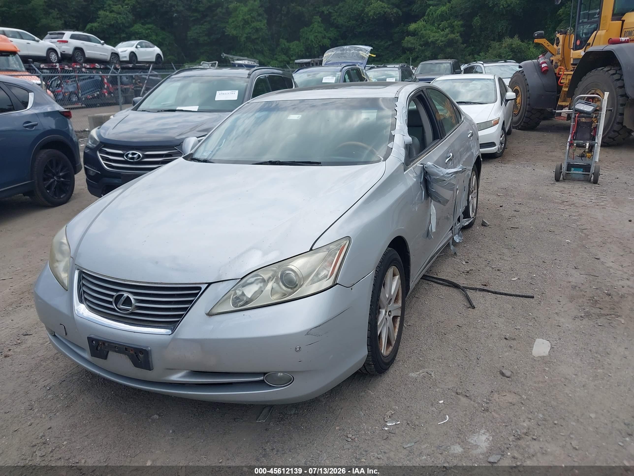 2007 Lexus Es 350   Silver vin: JTHBJ46GX72142144