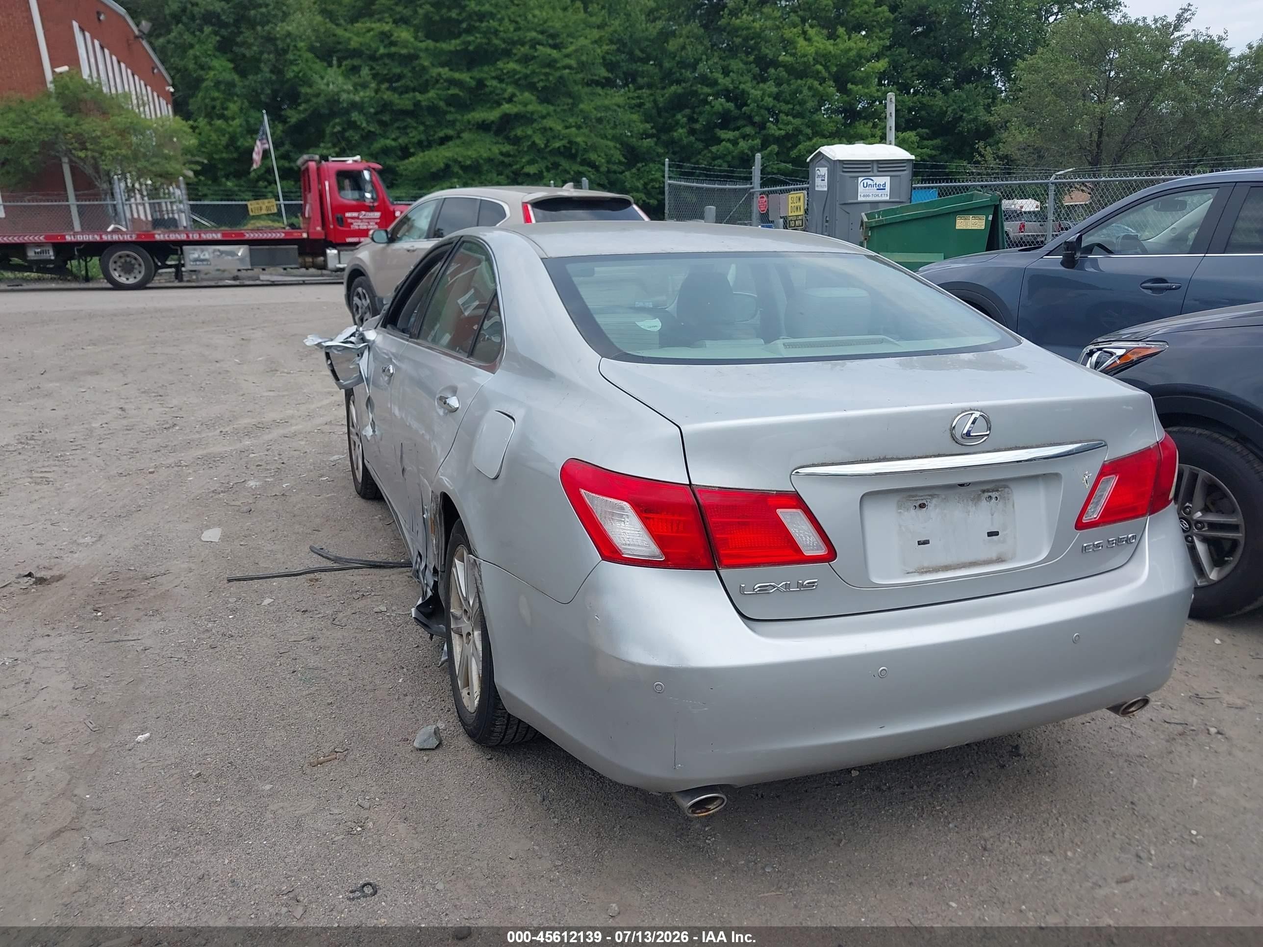 2007 Lexus Es 350   Silver vin: JTHBJ46GX72142144