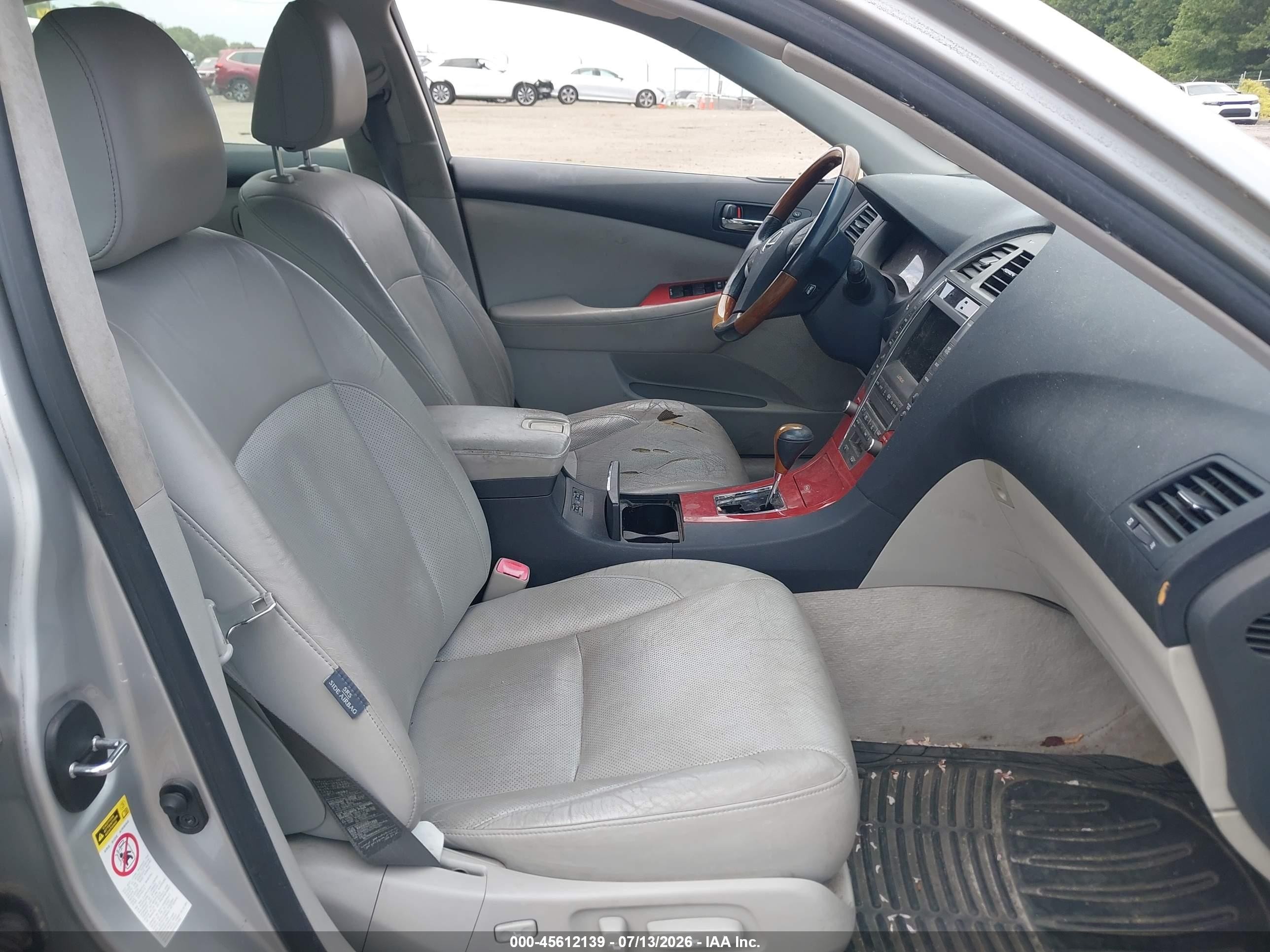 2007 Lexus Es 350   Silver vin: JTHBJ46GX72142144