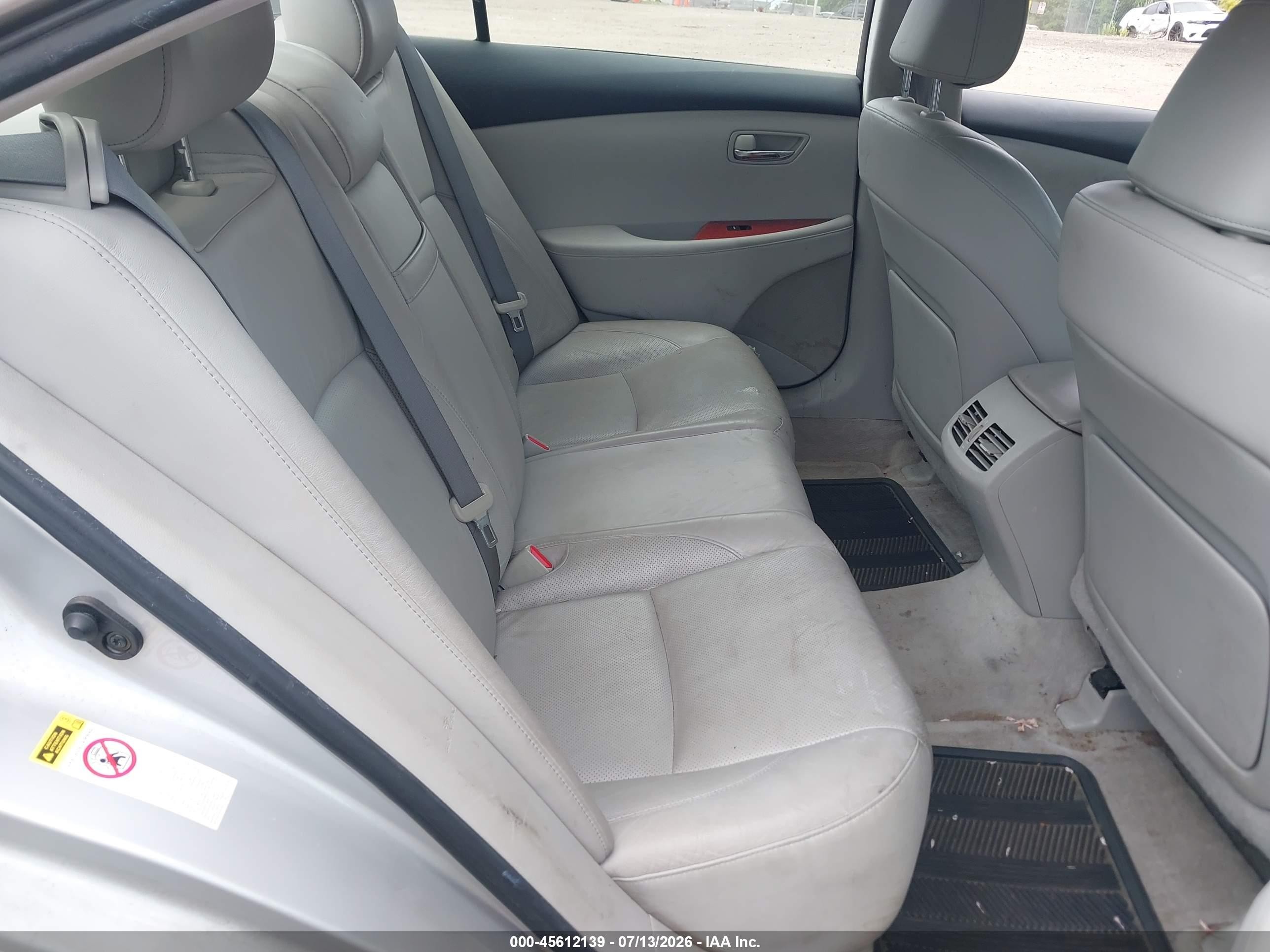 2007 Lexus Es 350   Silver vin: JTHBJ46GX72142144