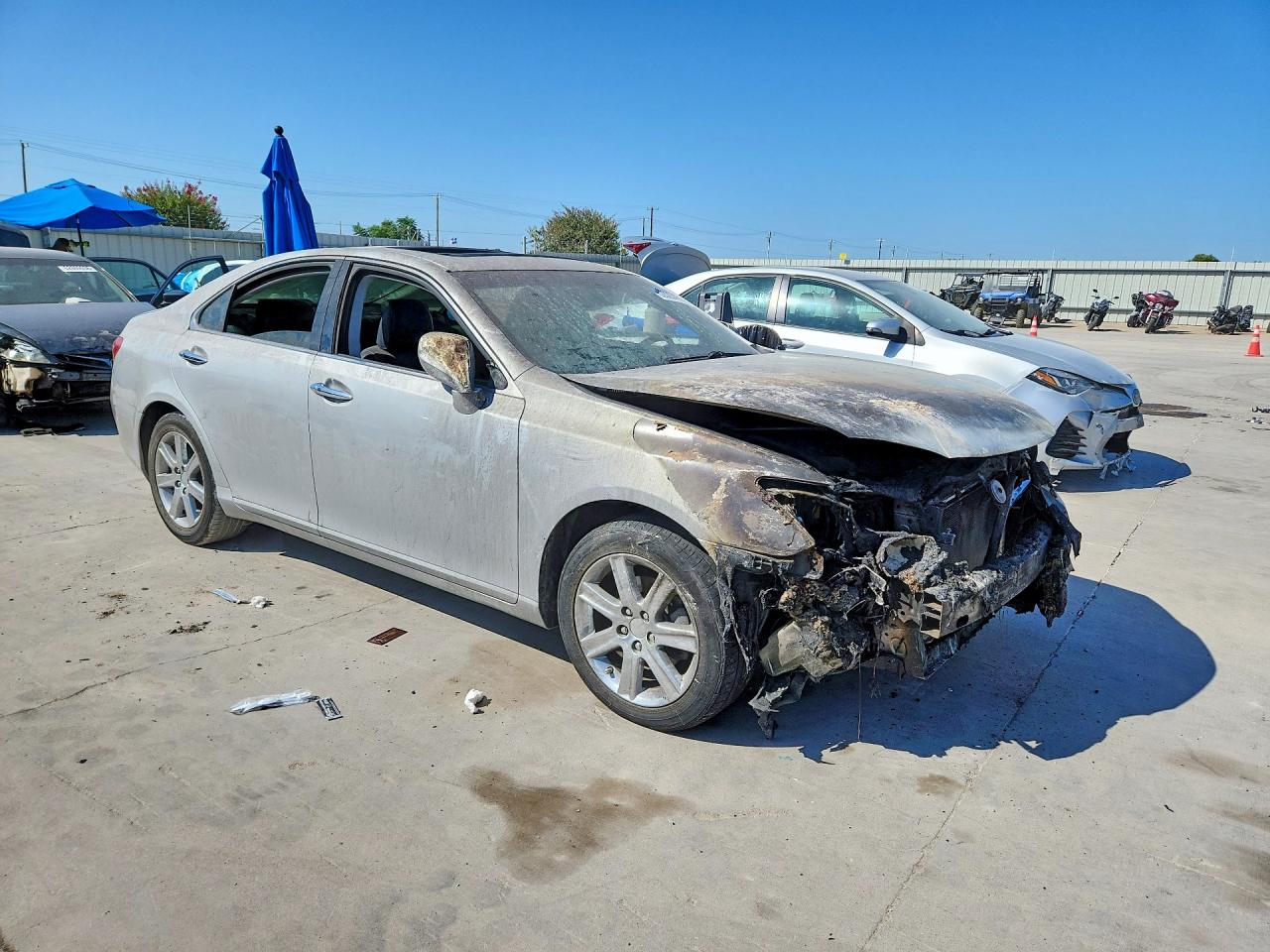 2007 Lexus Es 350 Silver vin: JTHBJ46GX72153354