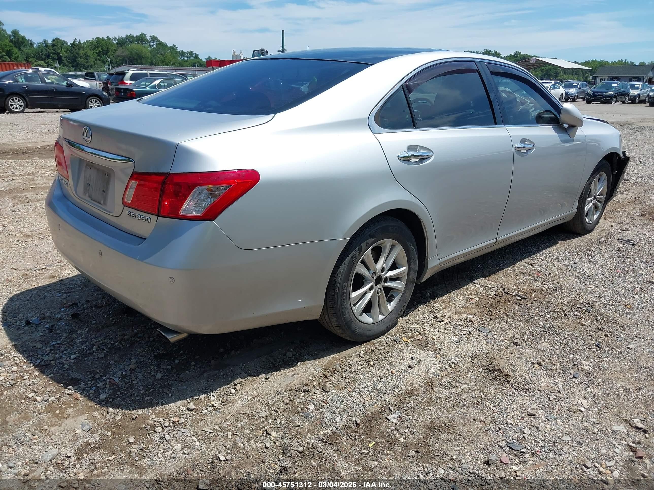 2008 Lexus Es 350   Silver vin: JTHBJ46GX82165845