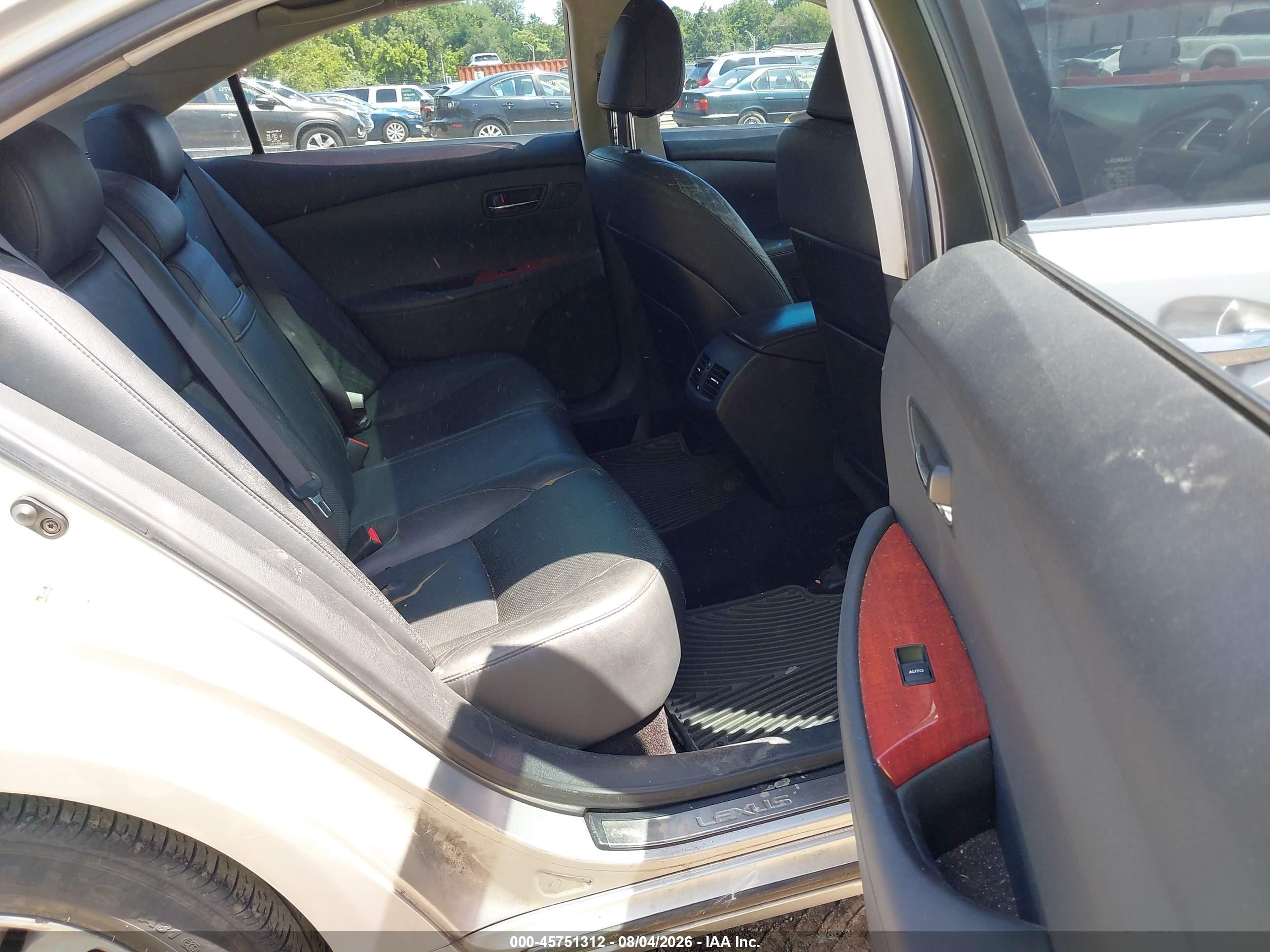 2008 Lexus Es 350   Silver vin: JTHBJ46GX82165845