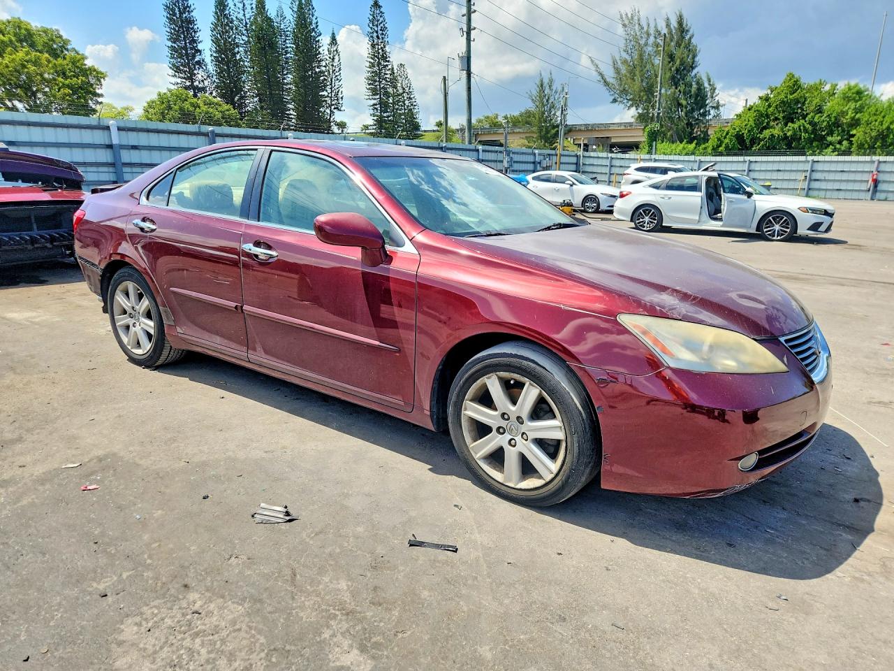 2008 Lexus Es 350 Бордовый vin: JTHBJ46GX82171600