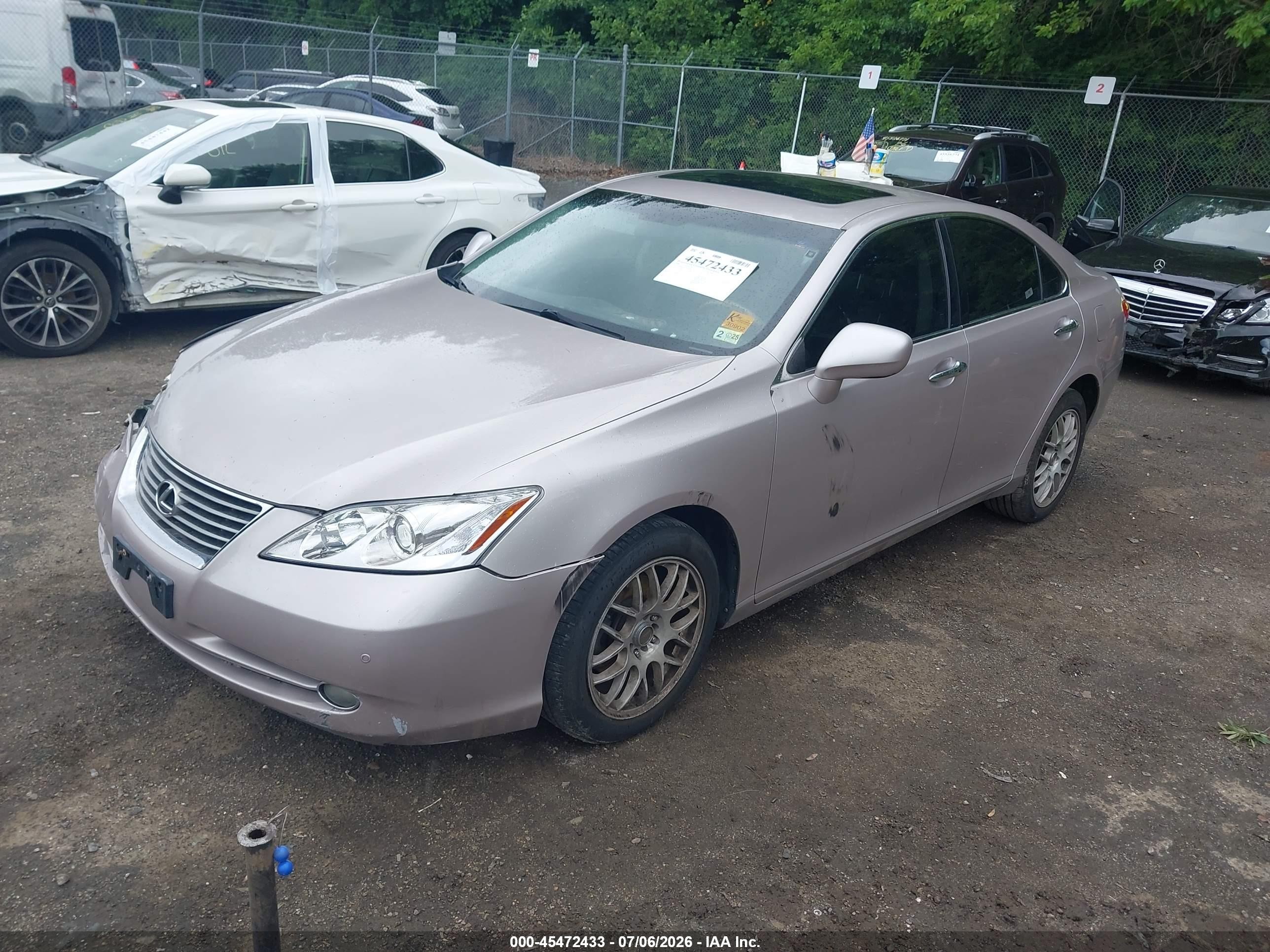 2008 Lexus Es 350   Silver vin: JTHBJ46GX82176750