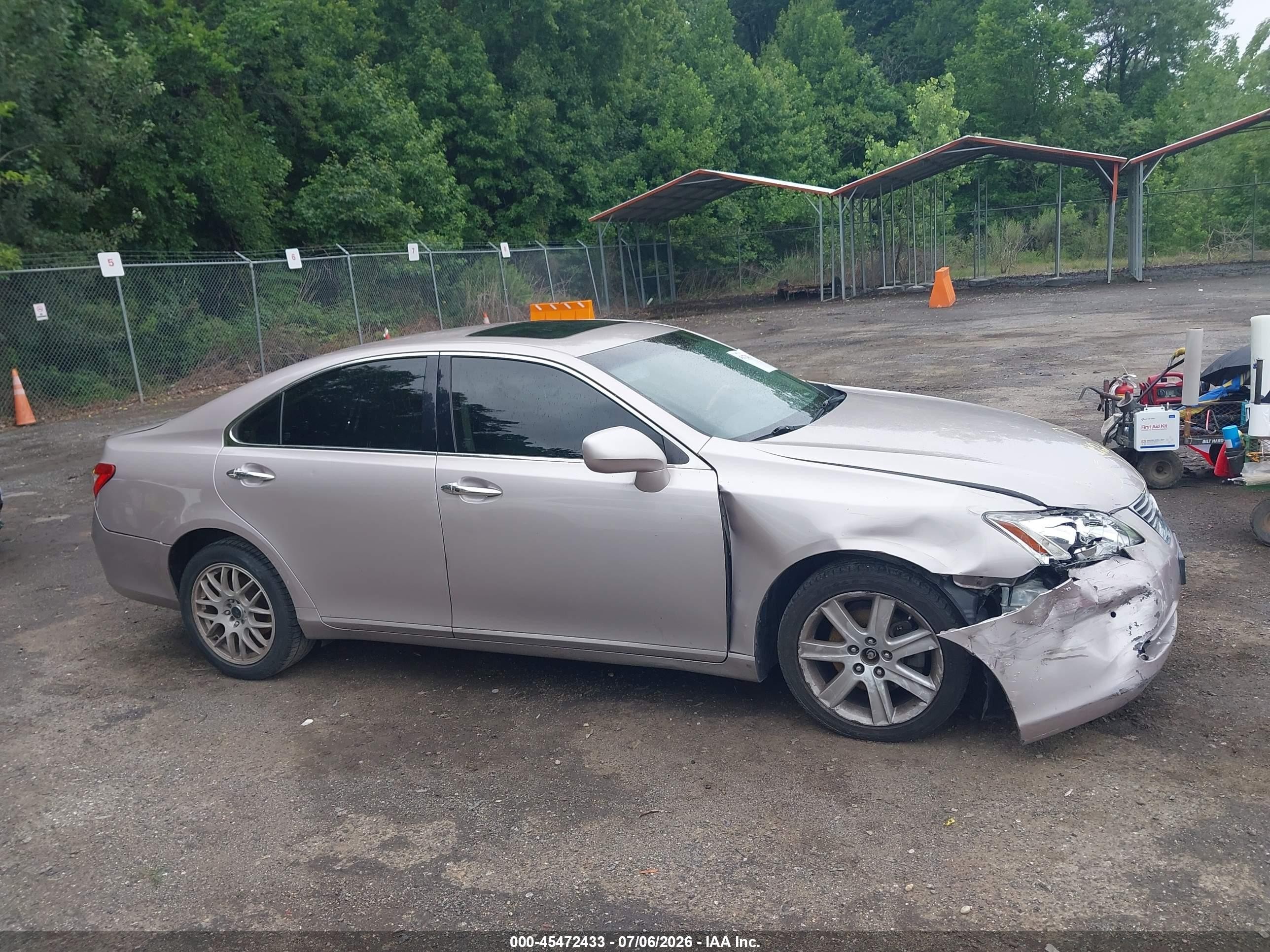 2008 Lexus Es 350   Silver vin: JTHBJ46GX82176750