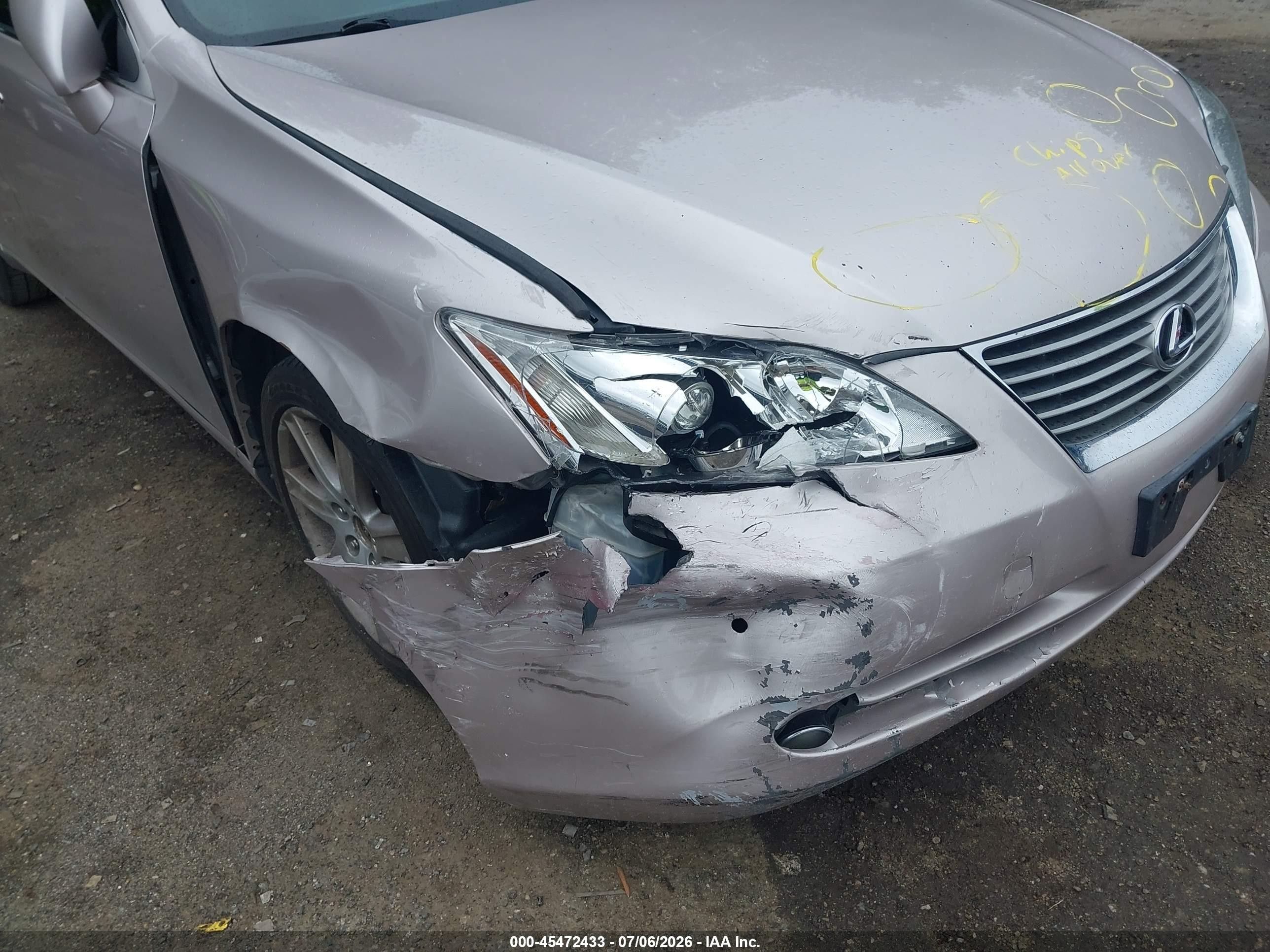 2008 Lexus Es 350   Silver vin: JTHBJ46GX82176750