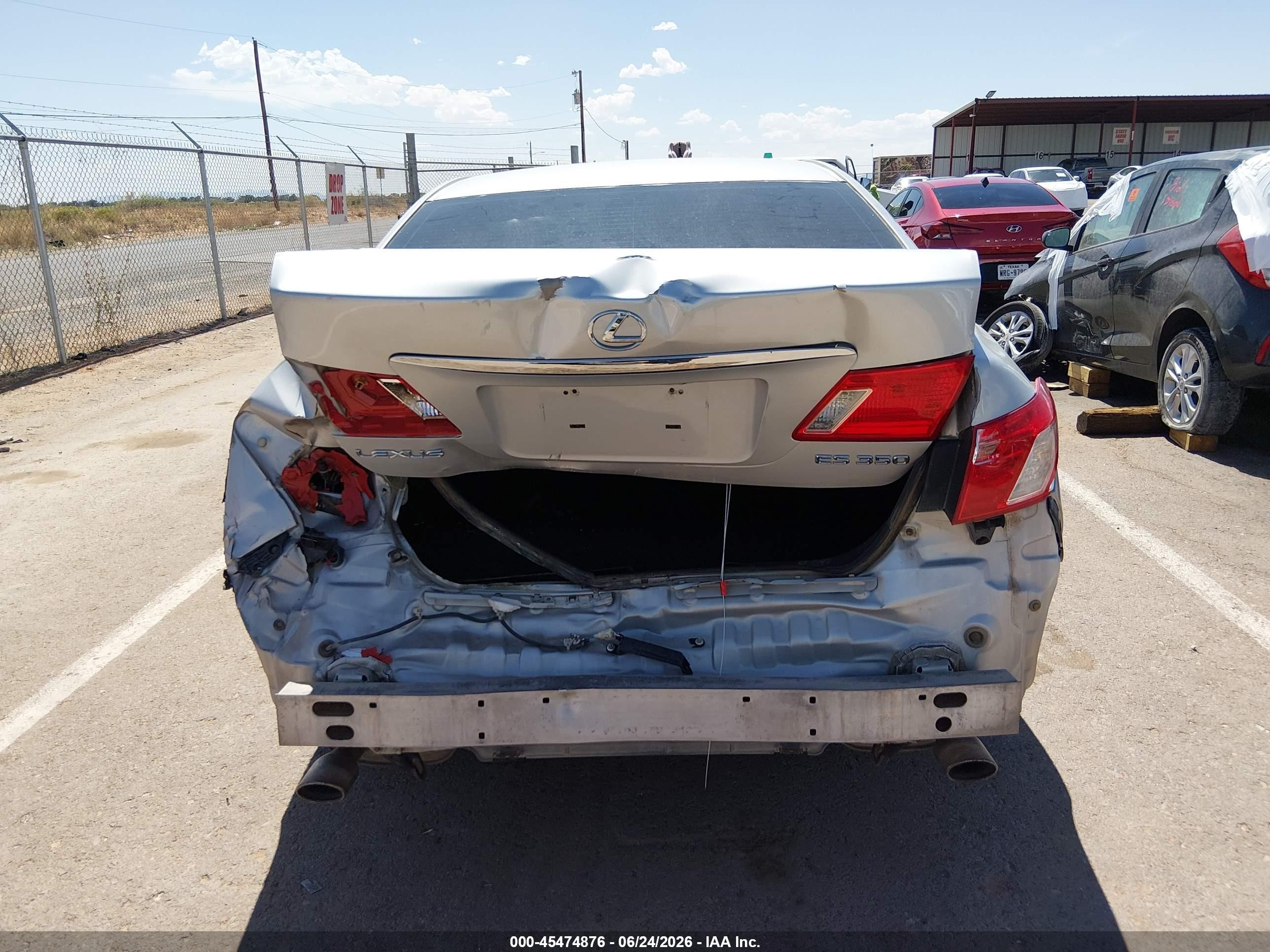 2008 Lexus Es 350   Silver vin: JTHBJ46GX82177008